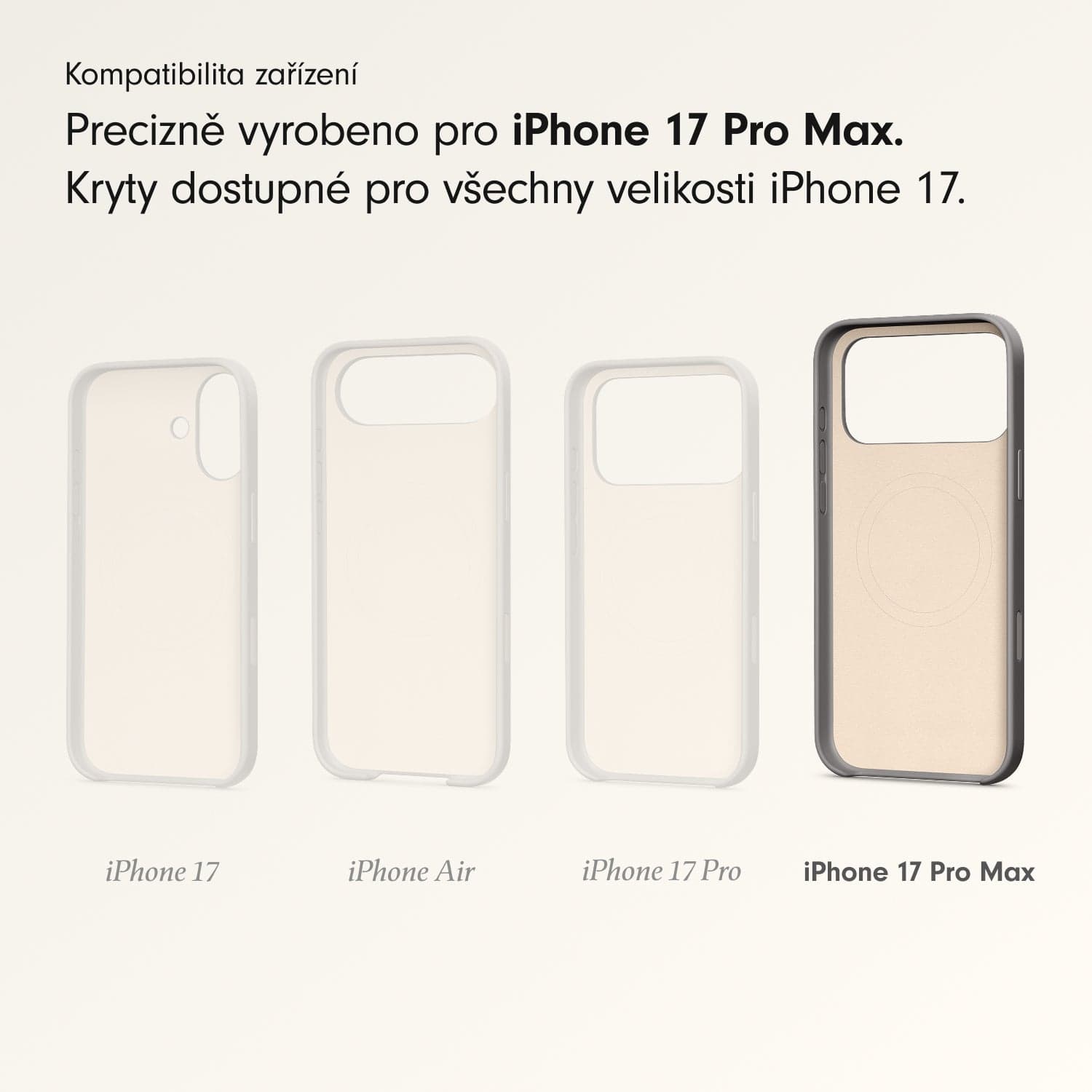 Kryt pro iPhone 17 Pro Max Beats s MagSafe a ovladačem fotoaparátu - granitově šedý - náhled 3