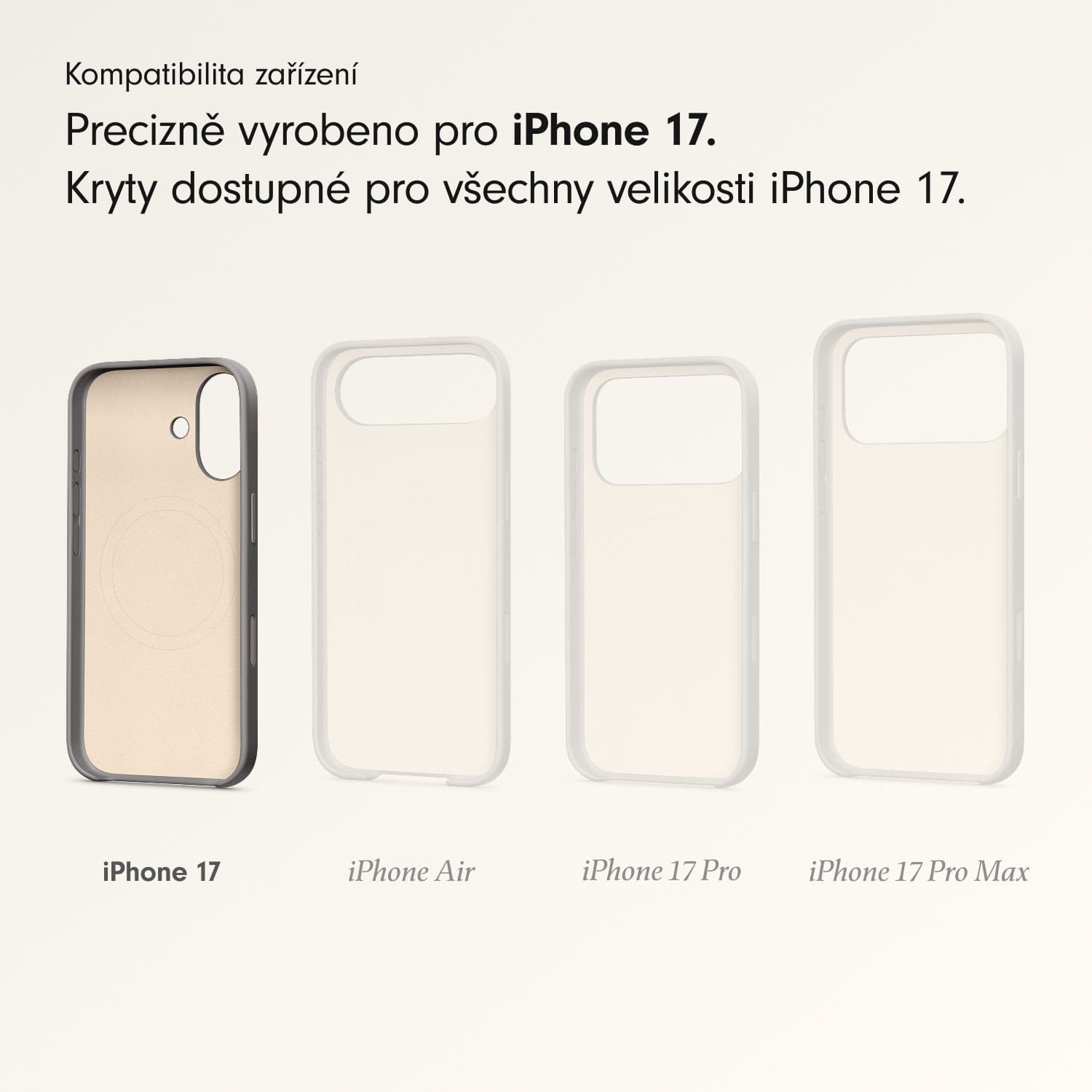 Kryt pro iPhone 17 Beats s MagSafe a ovladačem fotoaparátu - granitově šedý - náhled 3