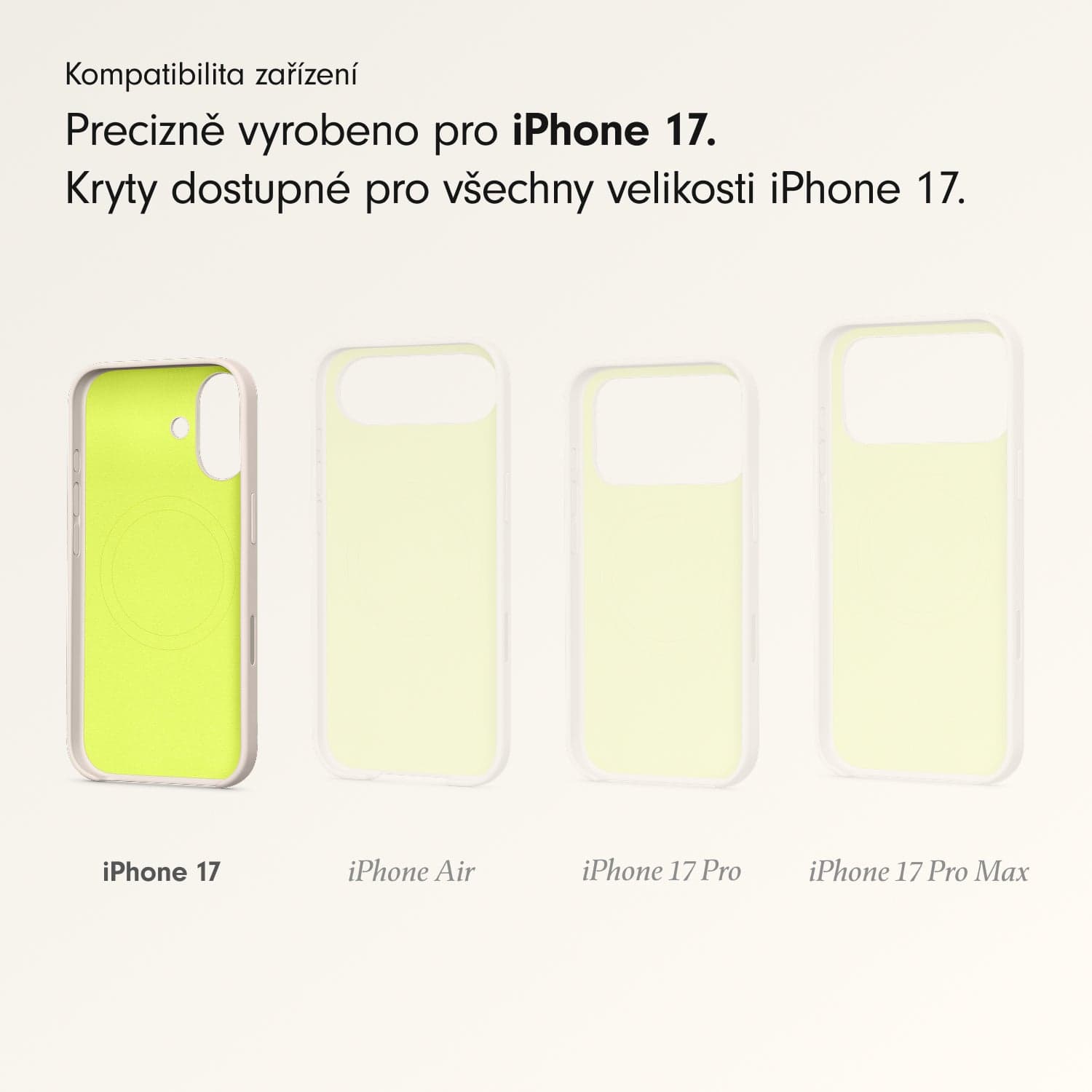 Kryt pro iPhone 17 Beats s MagSafe a ovladačem fotoaparátu - vápencově šedý - náhled 3