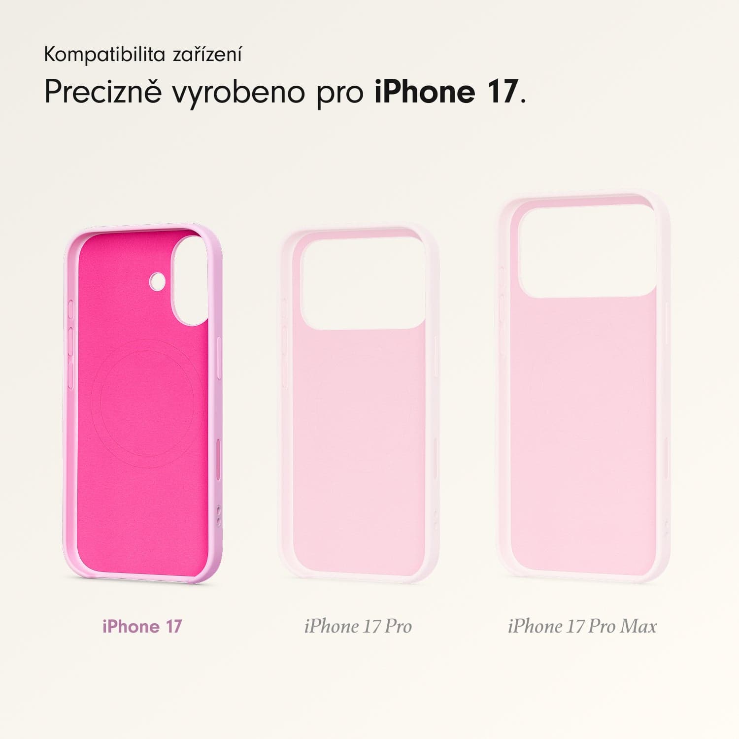 Kryt se stojánkem pro iPhone 17 Beats s MagSafe a ovladačem fotoaparátu - oblázkově růžový - náhled 3