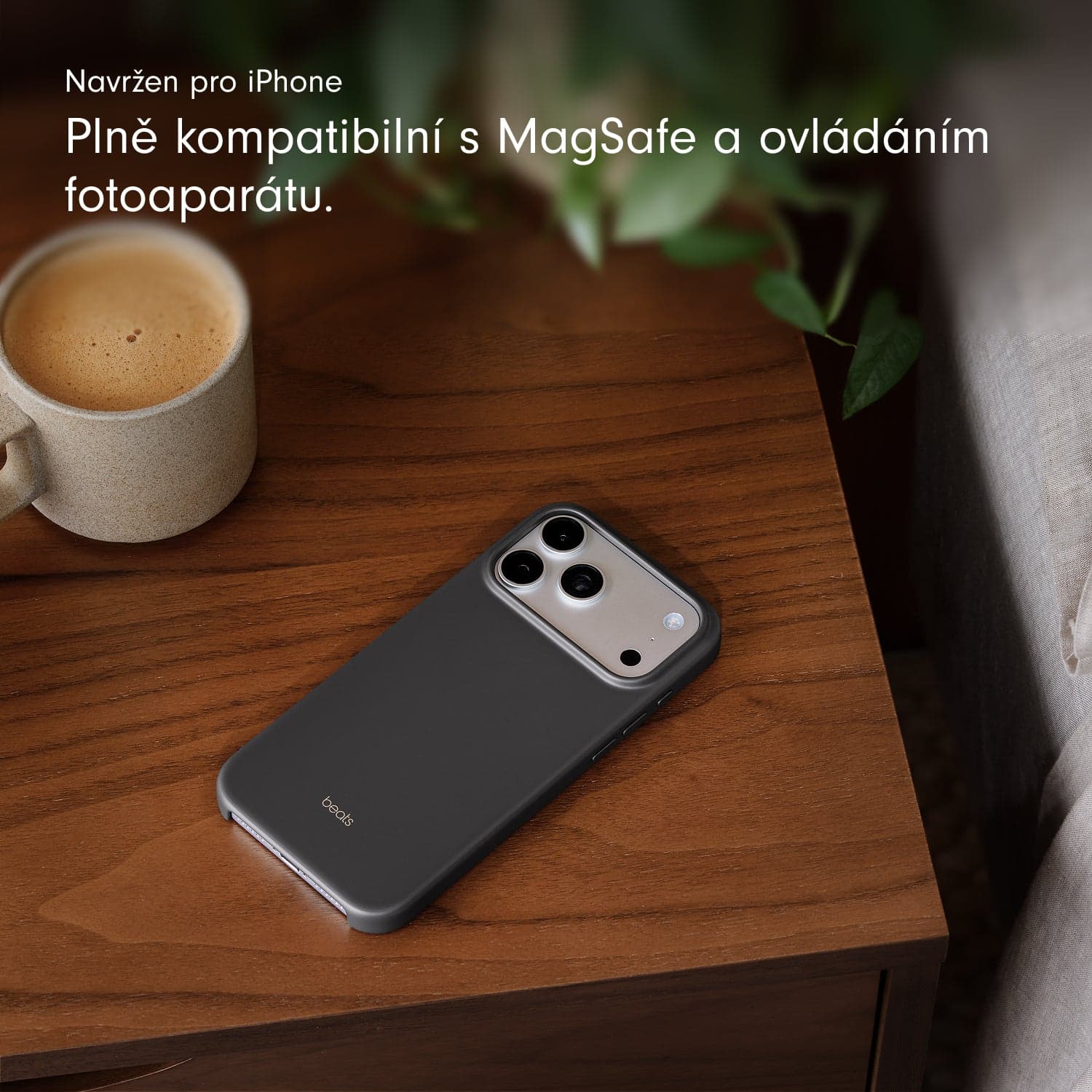 Kryt pro iPhone 17 Pro Max Beats s MagSafe a ovladačem fotoaparátu - granitově šedý - náhled 4