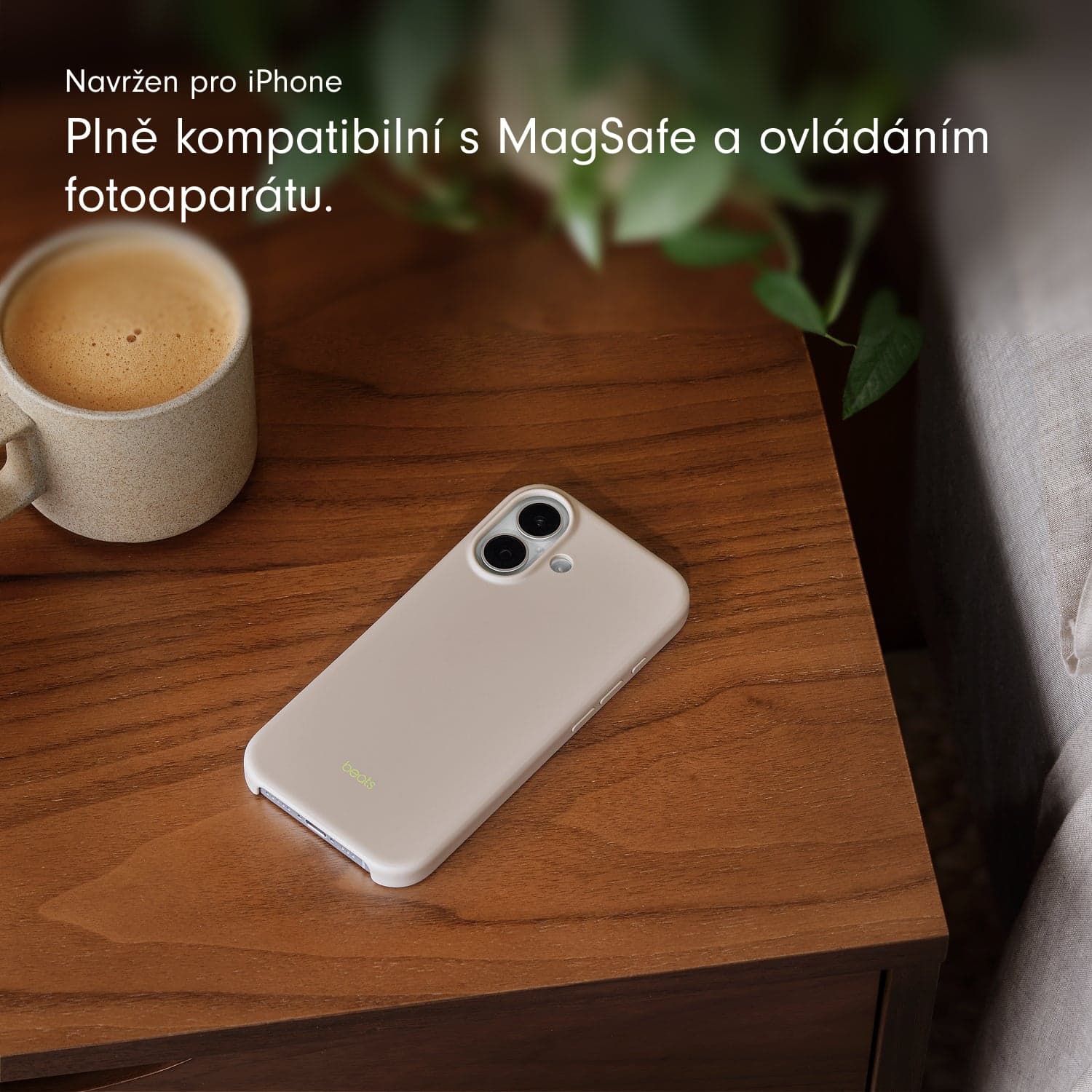 Kryt pro iPhone 17 Beats s MagSafe a ovladačem fotoaparátu - vápencově šedý - náhled 4
