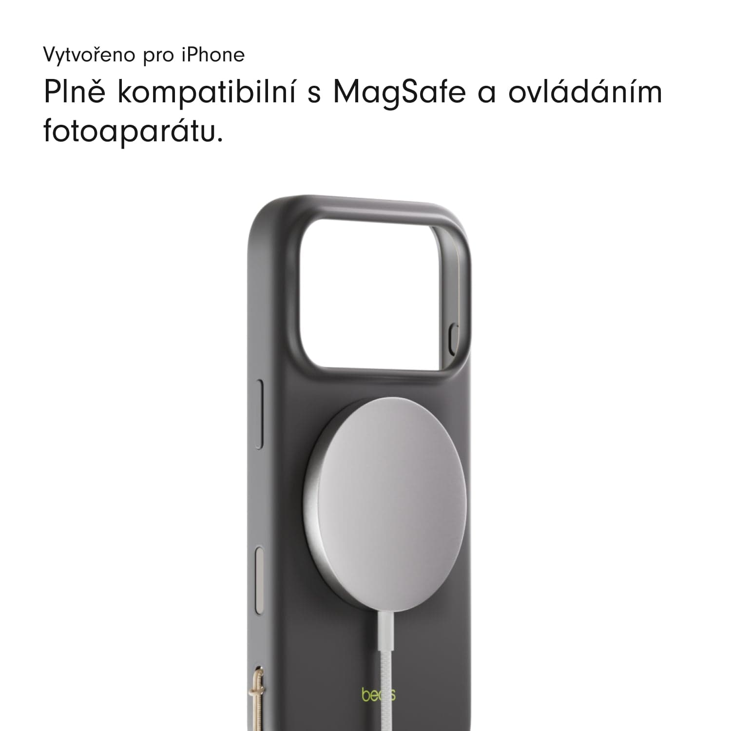 Kryt se stojánkem pro iPhone 17 Pro Beats s MagSafe a ovladačem fotoaparátu - granitově šedý - náhled 5