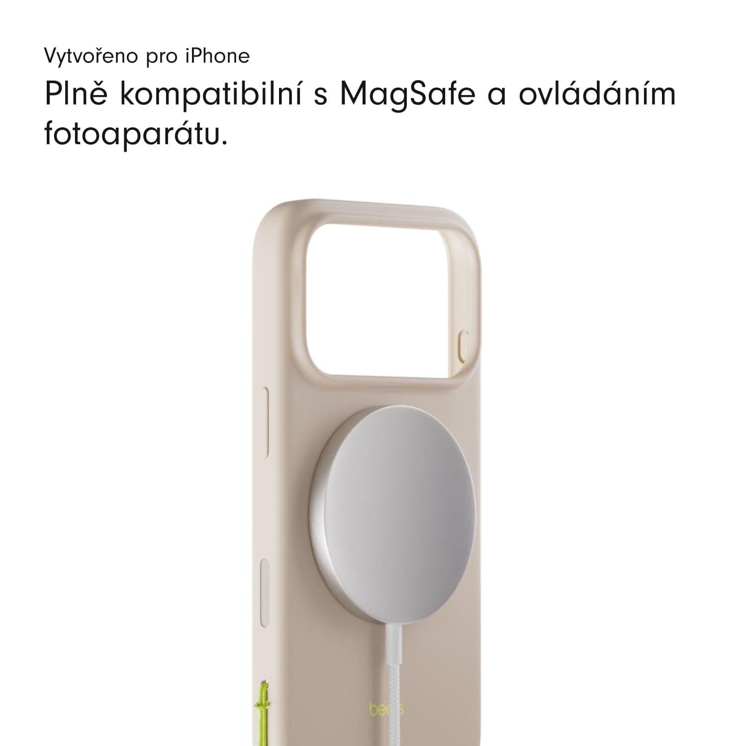 Kryt se stojánkem pro iPhone 17 Pro Max Beats s MagSafe a ovladačem fotoaparátu - vápencově šedý - náhled 5