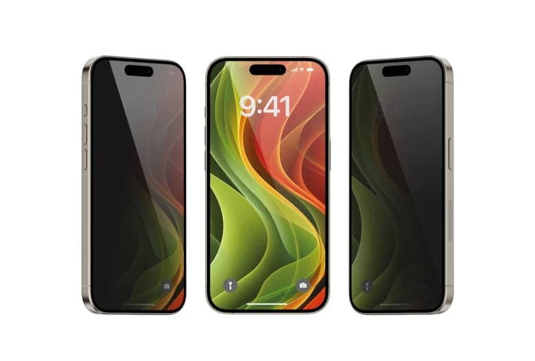 Ochranné sklo pro iPhone 17 Mobile Origin Screen Guard Privacy s aplikátorem (2ks) - náhled 5