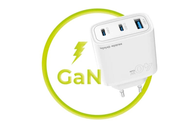 40W adaptér Mobile Origin GaN Fast Charger MO19 – bílý - náhled 4