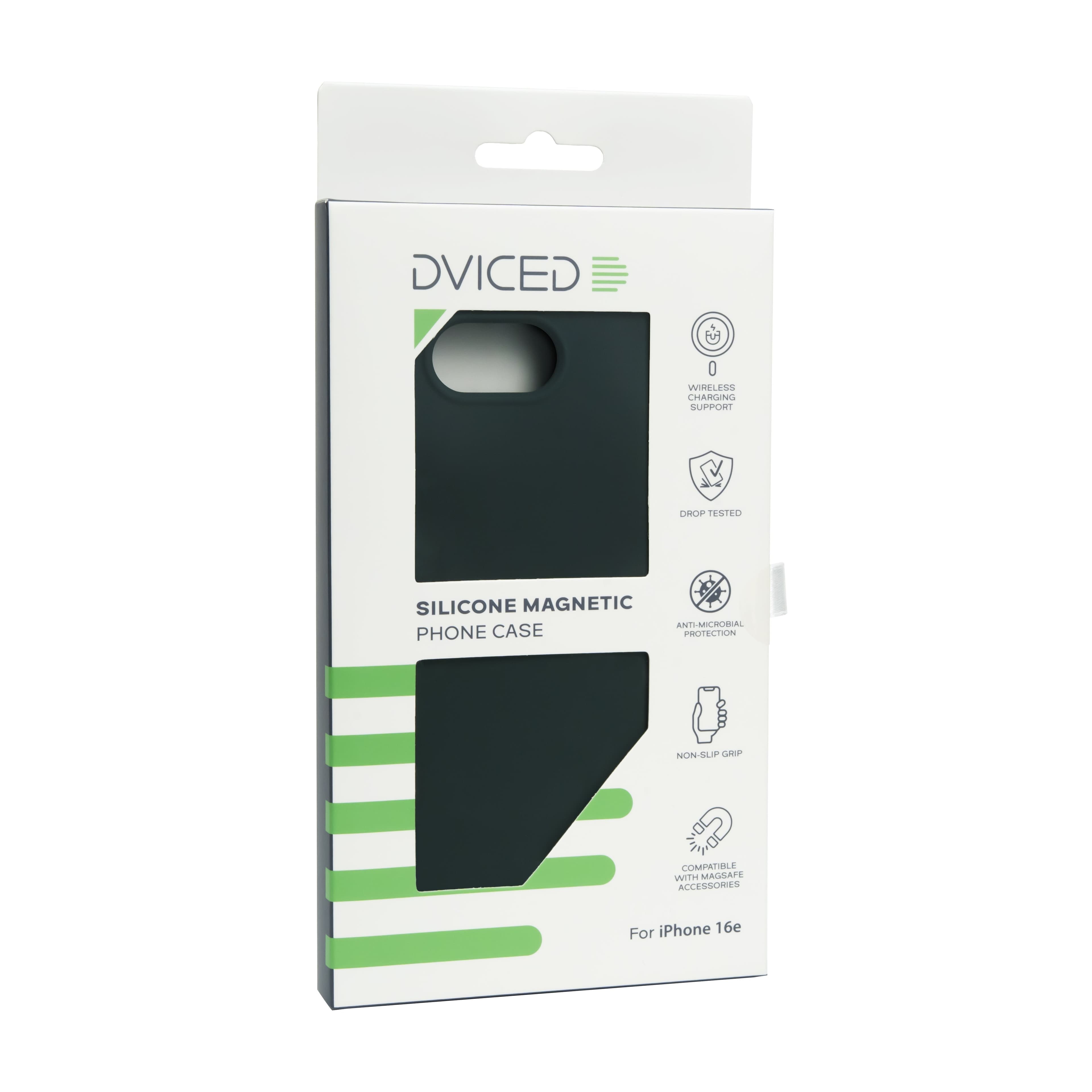 MagSafe silikonový kryt pro iPhone 16e Dviced Silicone Magnetic Case - zelený - náhled 5