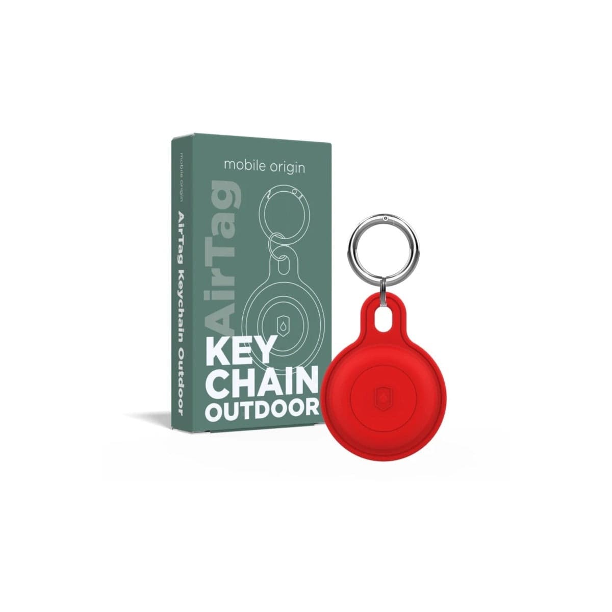 Přívěšek pro AirTag Mobile Origin Airtag Outdoor KeyChain - červený - náhled 2