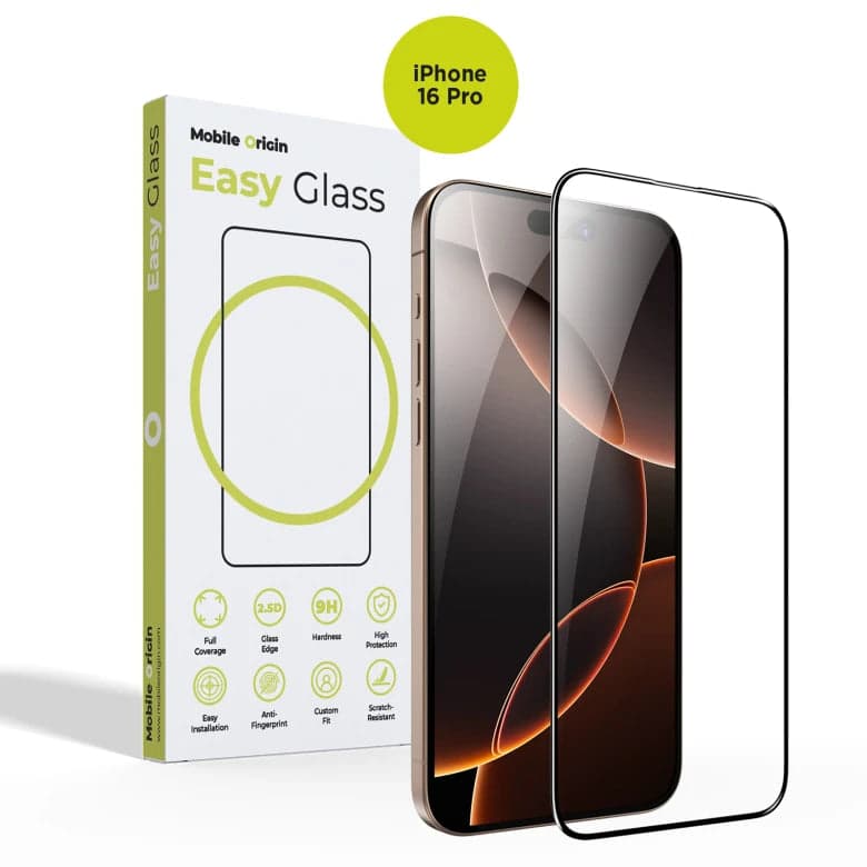 Ochranné sklo pro iPhone 16 Pro Mobile Origin EasyGlass