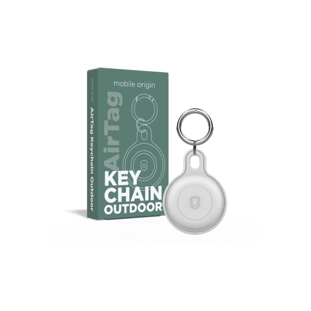 Přívěšek pro AirTag Mobile Origin Airtag Outdoor KeyChain - bílý - náhled 2