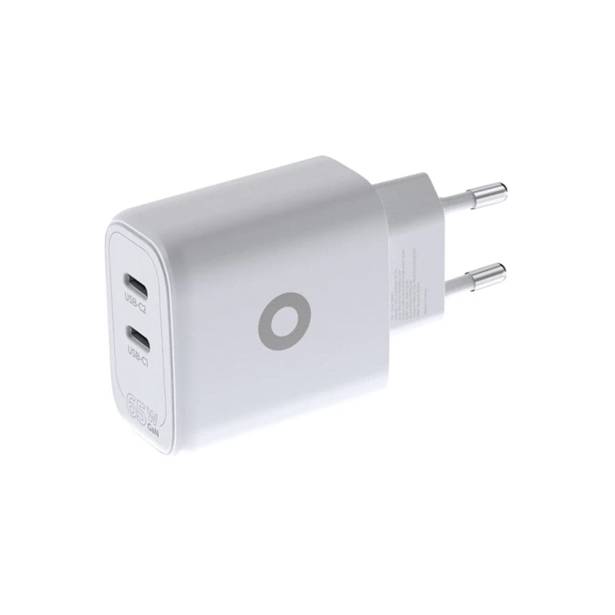 65W adaptér Mobile Origin GaN Dual USB-C Charger MO19 - bílý - náhled 2
