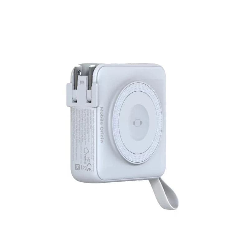 Powerbanka a cestovní nabíječka Mobile Origin PowerBank Travel Charger 10 000 mAh - bílá - náhled 4