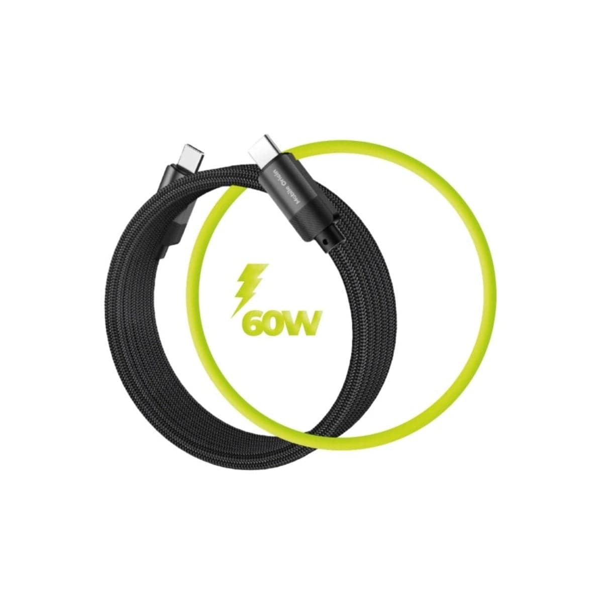 Magnetický 27W nabíjecí kabel Mobile Origin Original Cable USB-C / USB-C 1 m - černý - náhled 4