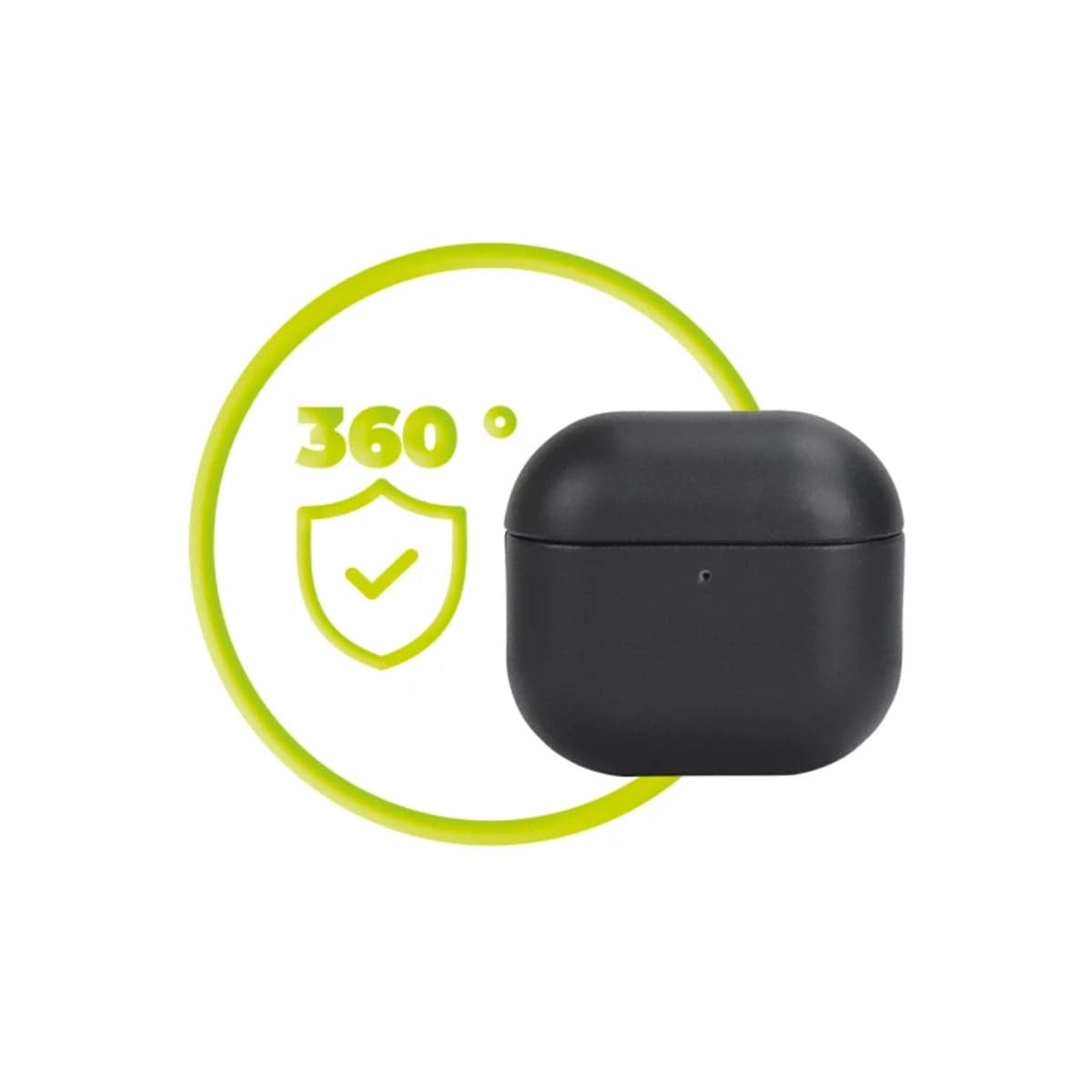 Kožené pouzdro pro AirPods 4 Mobile Origin Leather Case - černé - náhled 3