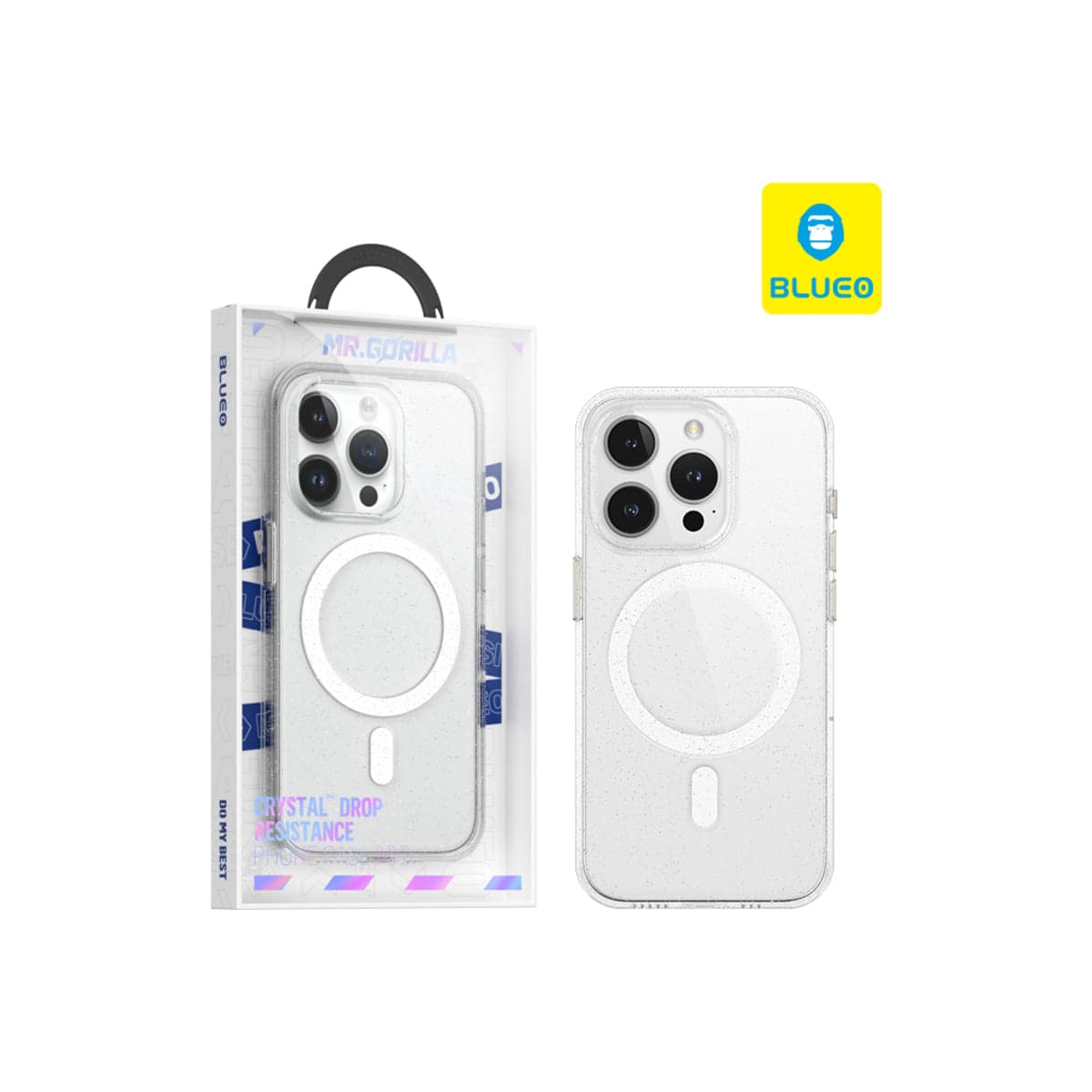 MagSafe kryt na iPhone 15 Pro Max Blueo Crystal Pro Drop Case - třpytivý - náhled 2