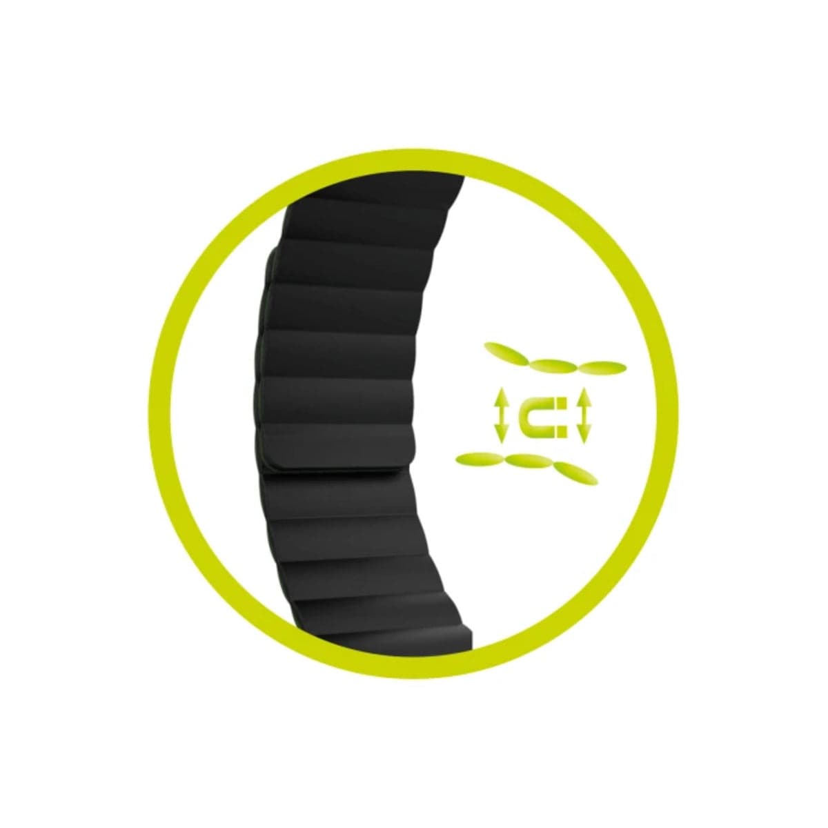 Řemínek pro Apple Watch 42/44/45/49 mm Mobile Magnetic Strap II - černý - náhled 5