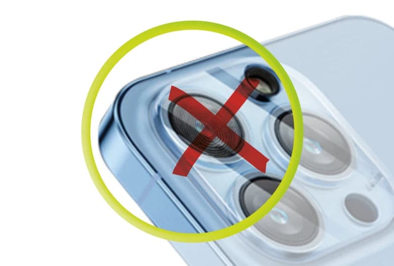 Sklo na fotoaparát pro iPhone 17 Mobile Origin Easy Lens Full Cover - černé - náhled 5