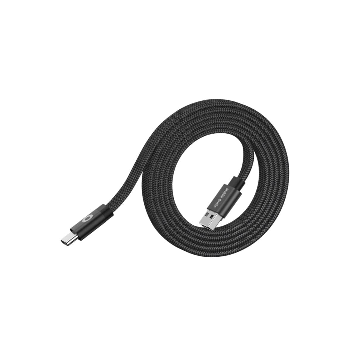 Magnetický 27W nabíjecí kabel Mobile Origin Original Flat Cable USB-A / USB-C 1 m - černý - náhled 4