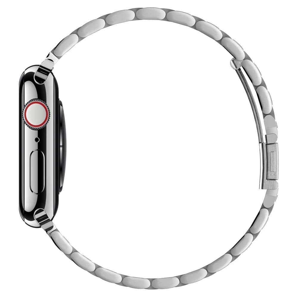 Kovový řemínek pro Apple Watch 42/44/45/49 mm Spigen Modern Fit - stříbrný - náhled 5