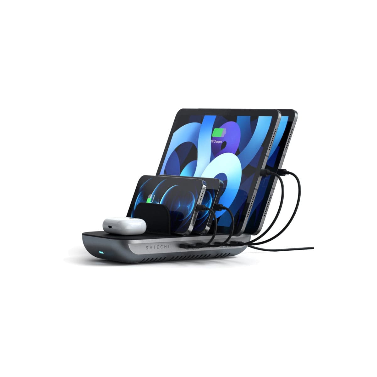 Nabíjecí stanice pro více zařízení Satechi Dock 5 Multi device charging station - vesmírně šedá - náhled 2