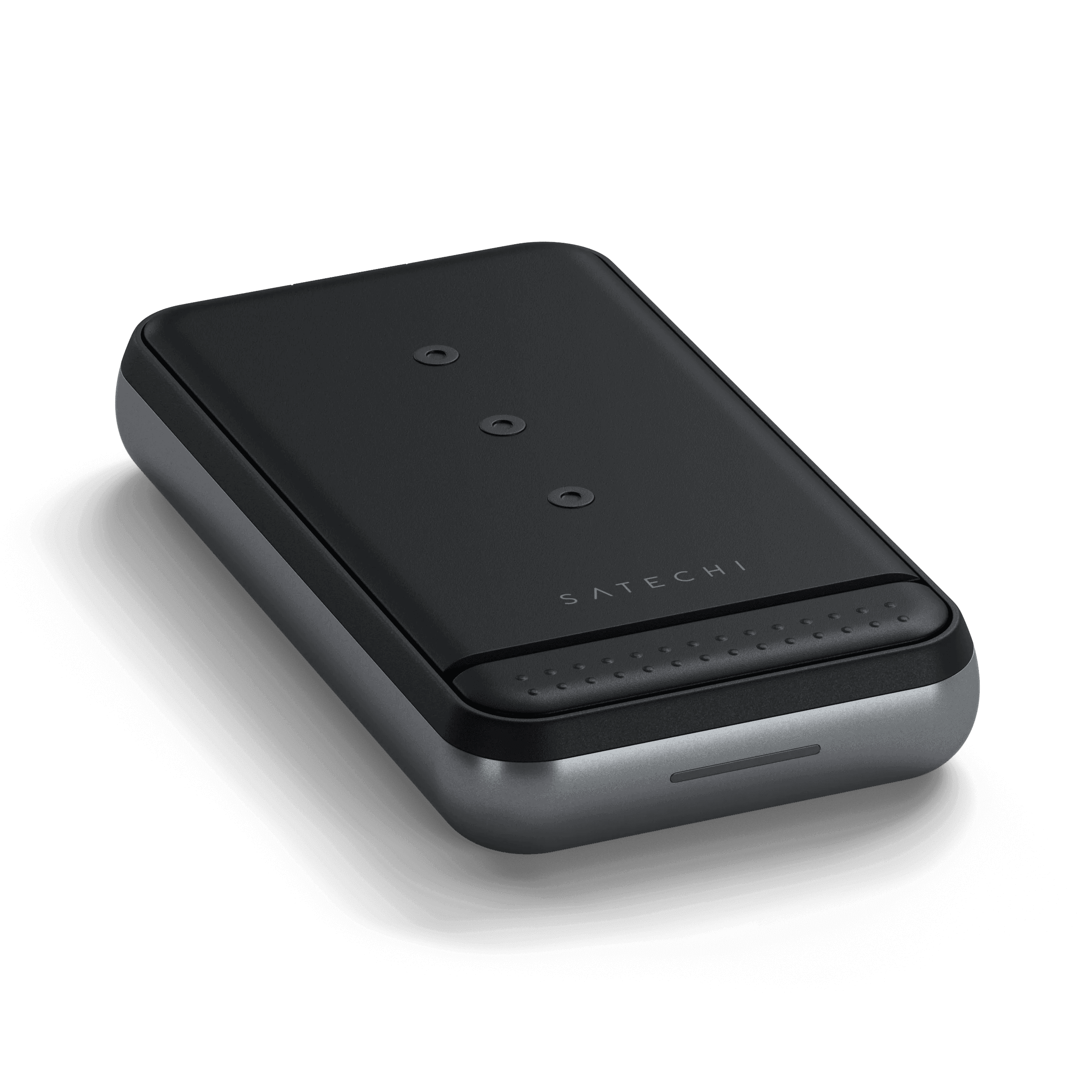 10 000 mAh hliníková bezdrátová powerbanka se stojánkem Satechi Duo Wireless Charger - náhled 4