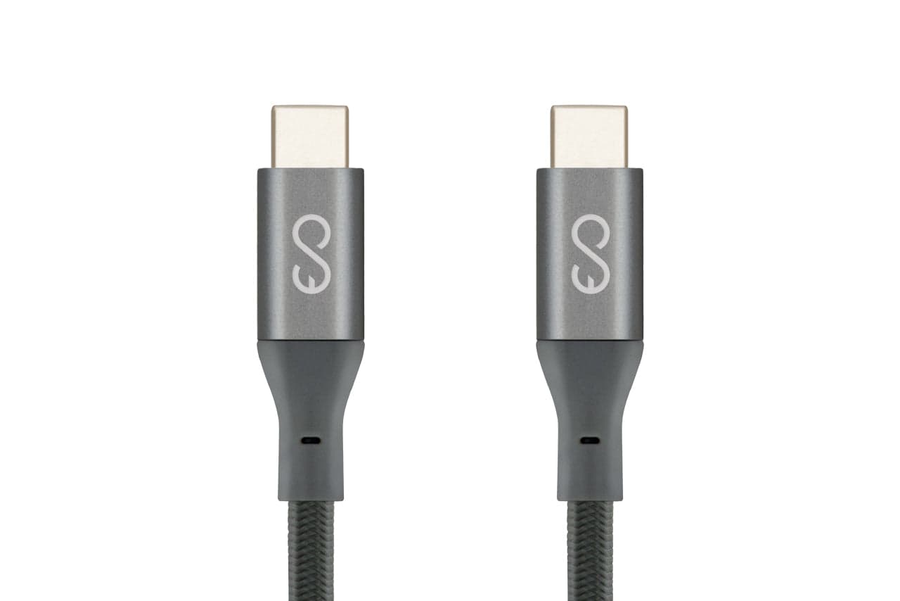 Odolný napájecí kabel USB-C na USB-C 1,8 m Epico - vesmírně šedý - náhled 2