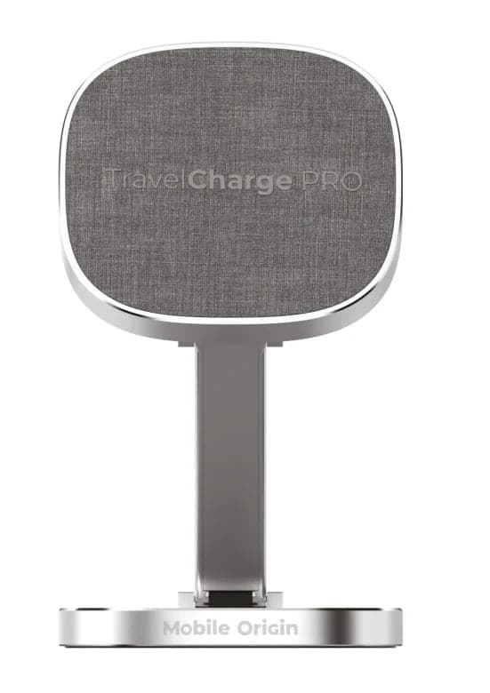 Cestovní bezdrátová nabíječka Mobile Origin TravelCharge PRO - stříbrná - náhled 2