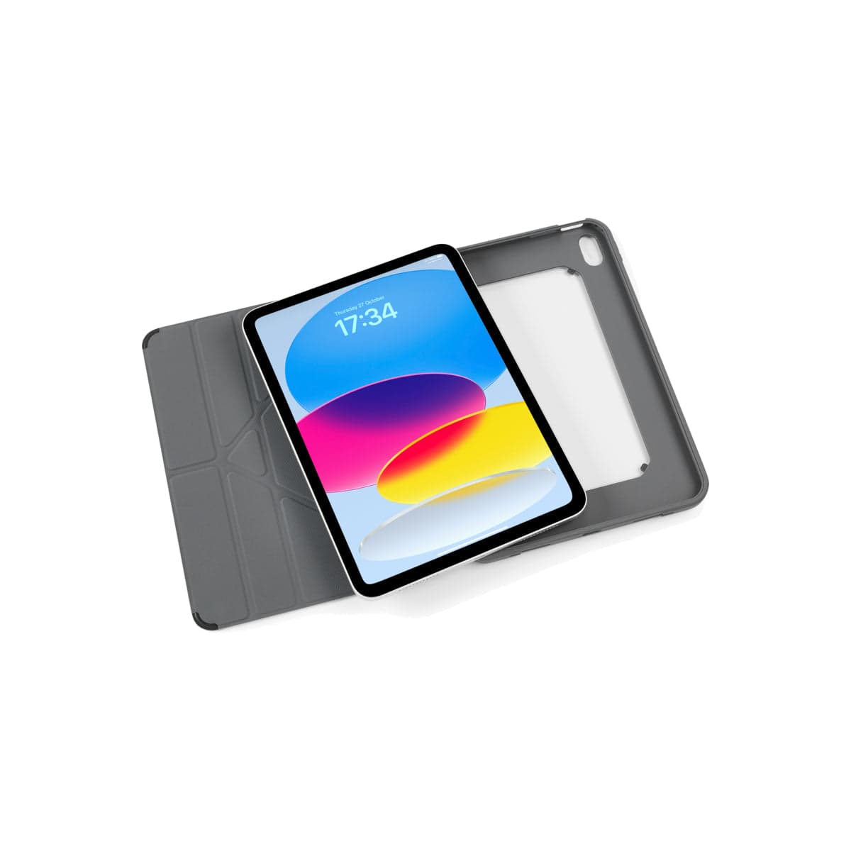 Polohovatelné pouzdro pro iPad 10. gen Pipetto Origami Shield - černé - náhled 4