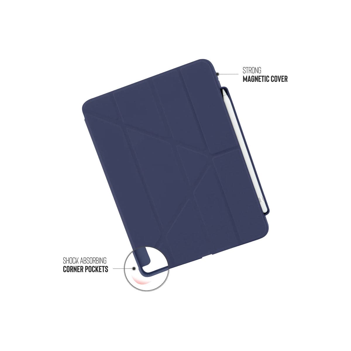 Pouzdro pro iPad (A16/22) Pipetto Origami No3 Pencil Case - tmavě modré - náhled 2