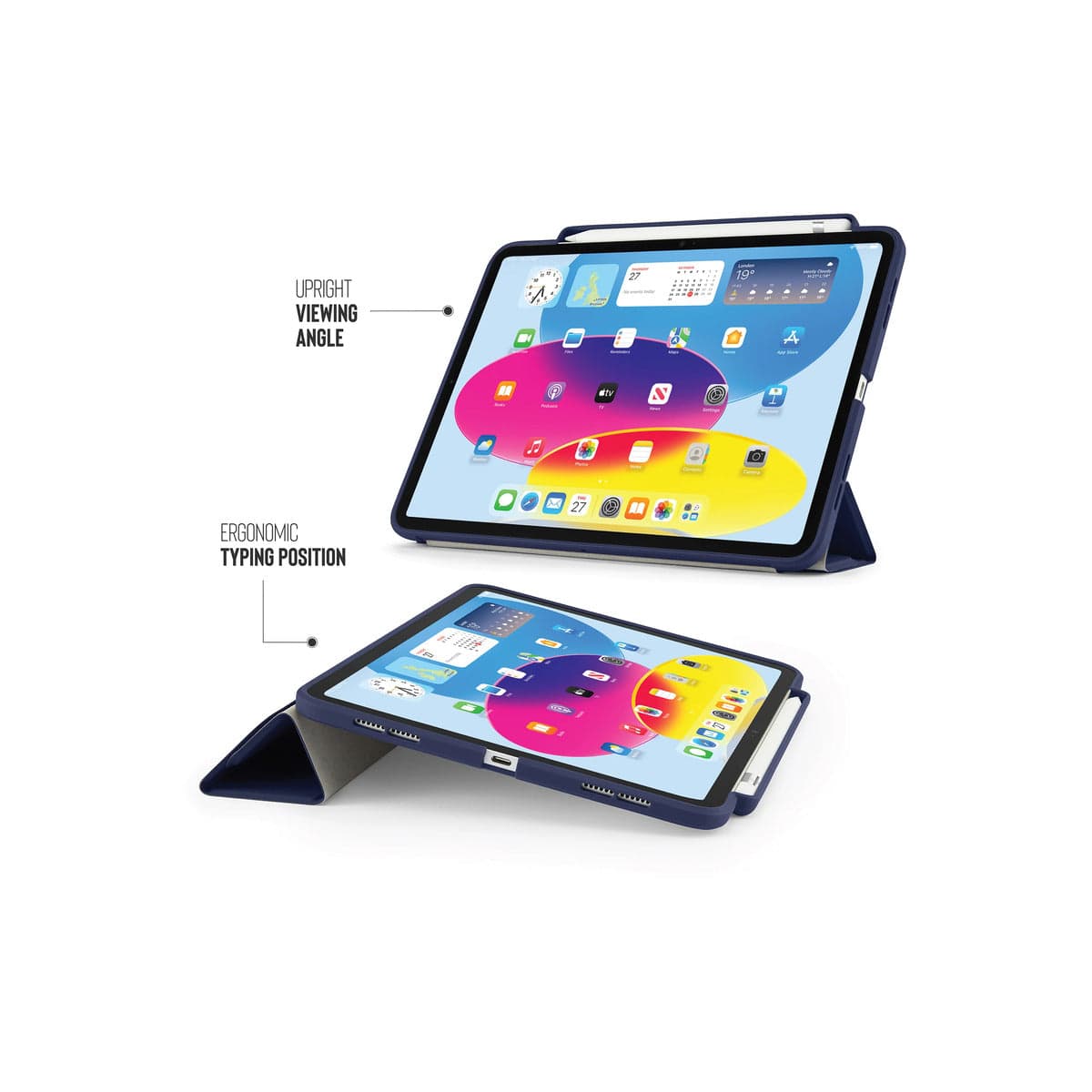 Pouzdro pro iPad (A16/22) Pipetto Origami No3 Pencil Case - tmavě modré - náhled 4