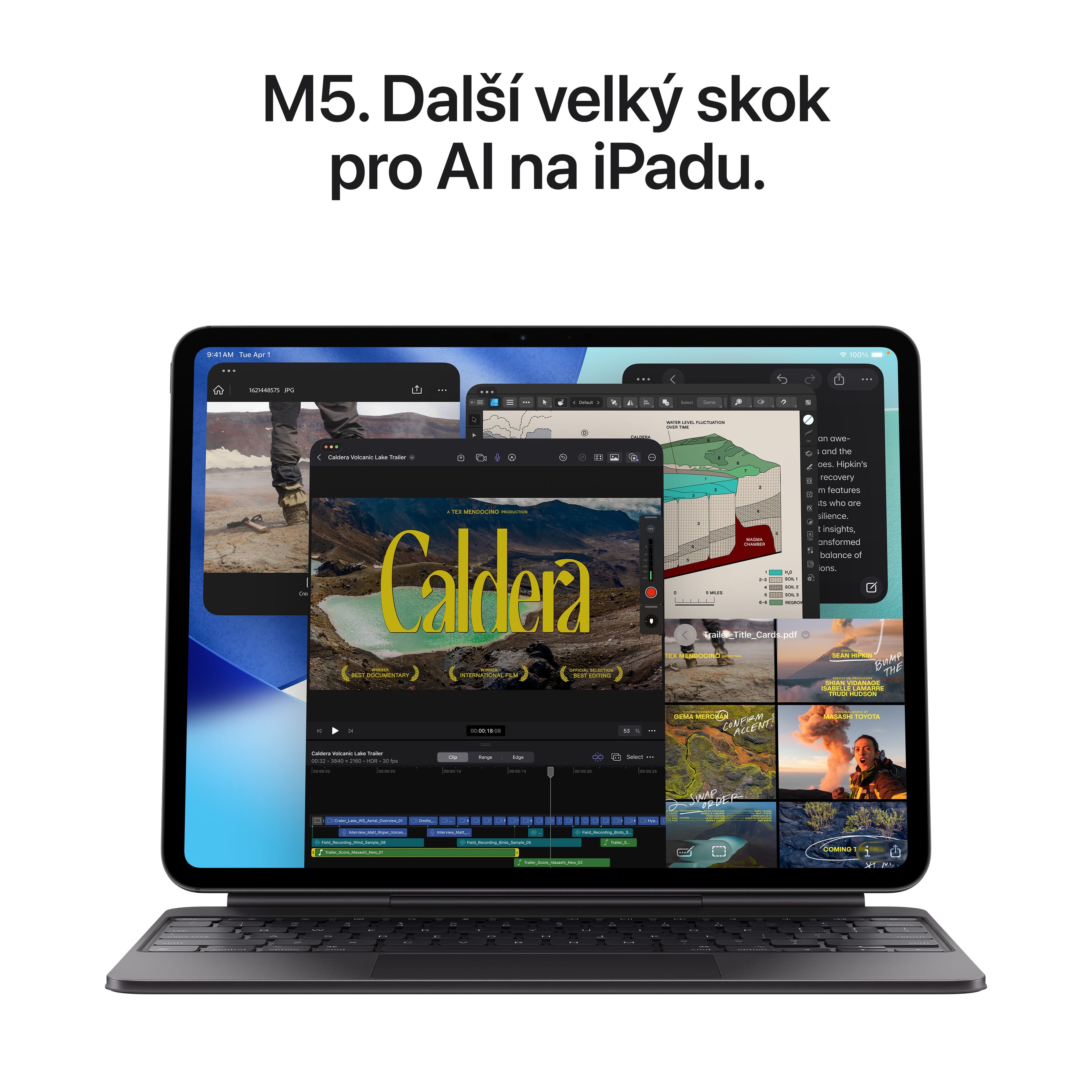 13palcový iPad Pro Wi-Fi 256GB se standardním sklem - vesmírně černý - náhled 4