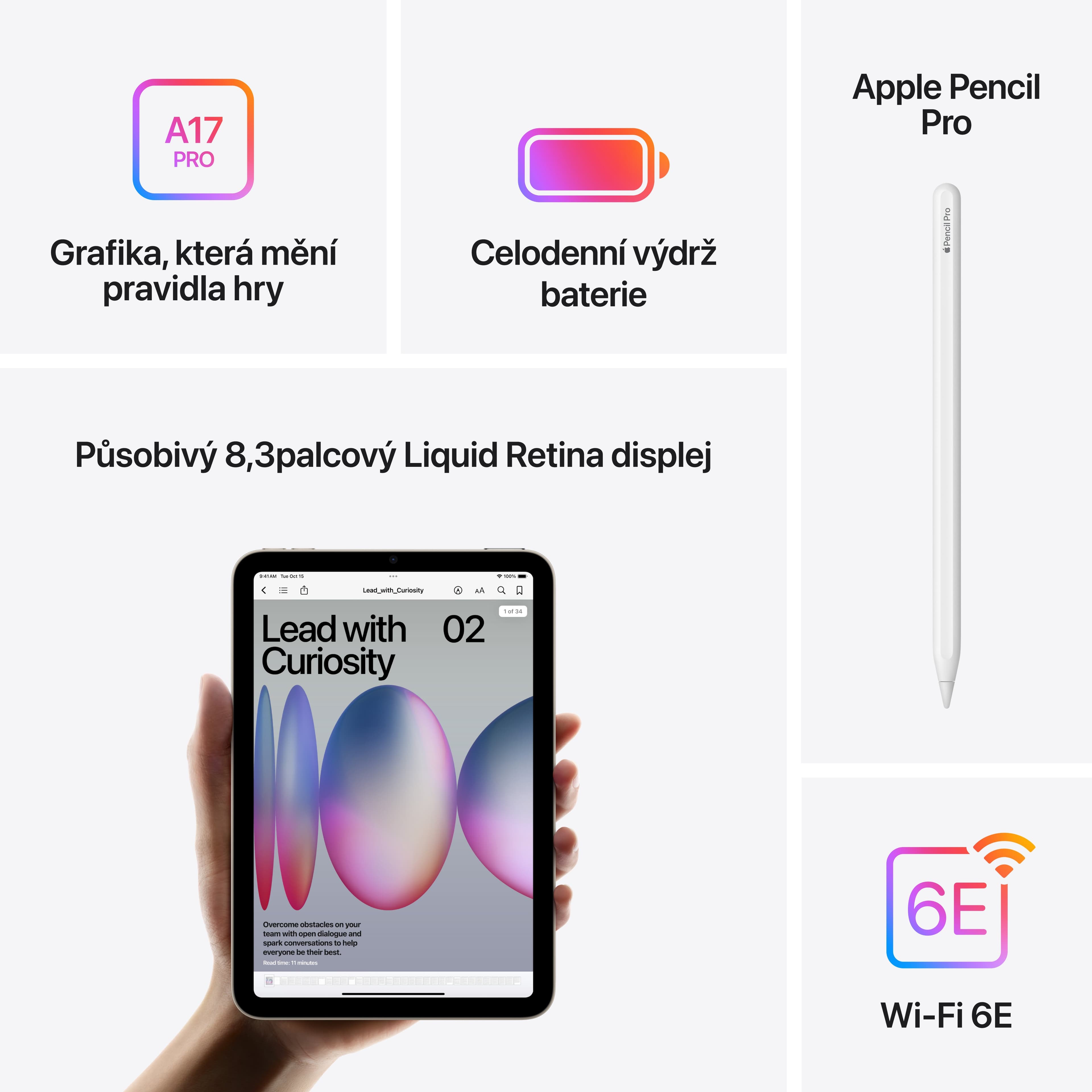 Apple iPad mini Wi-Fi 128GB - vesmírně šedý - náhled 5