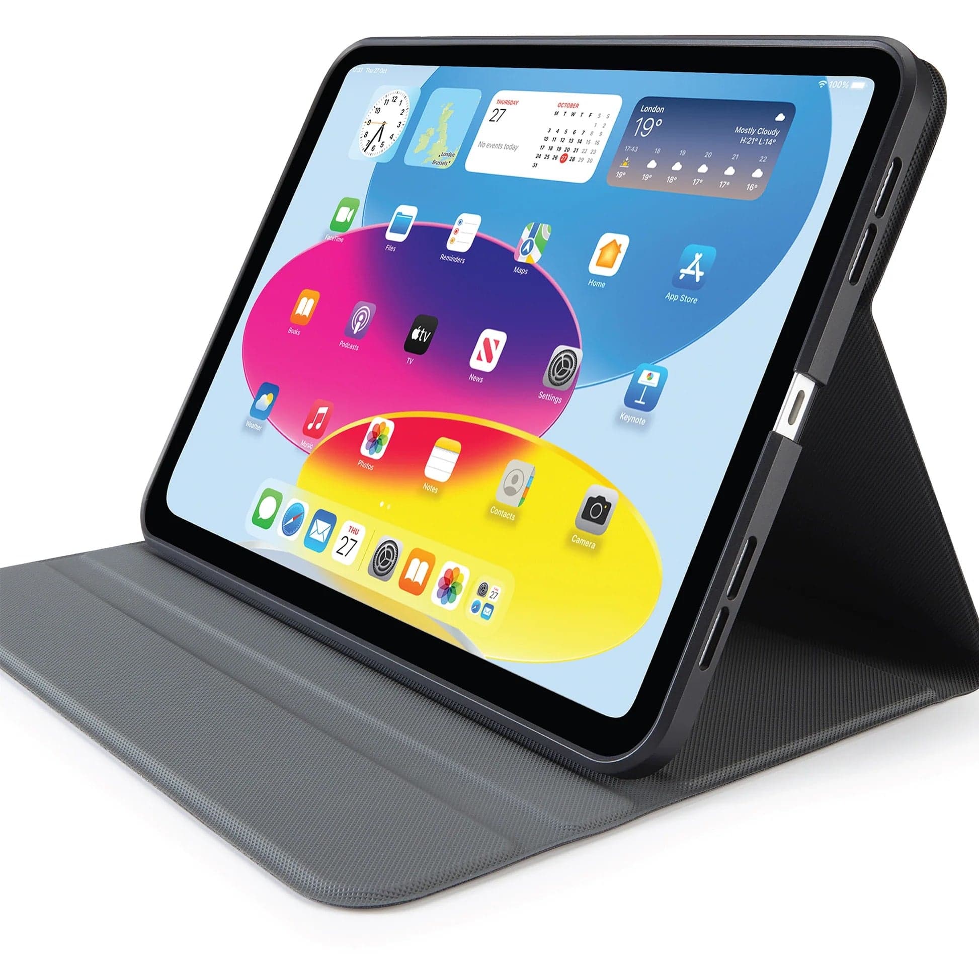 Kryt na iPad Air 13" (24/25/26) Pipetto Origami No5 Rotating Folio Case - černý - náhled 3