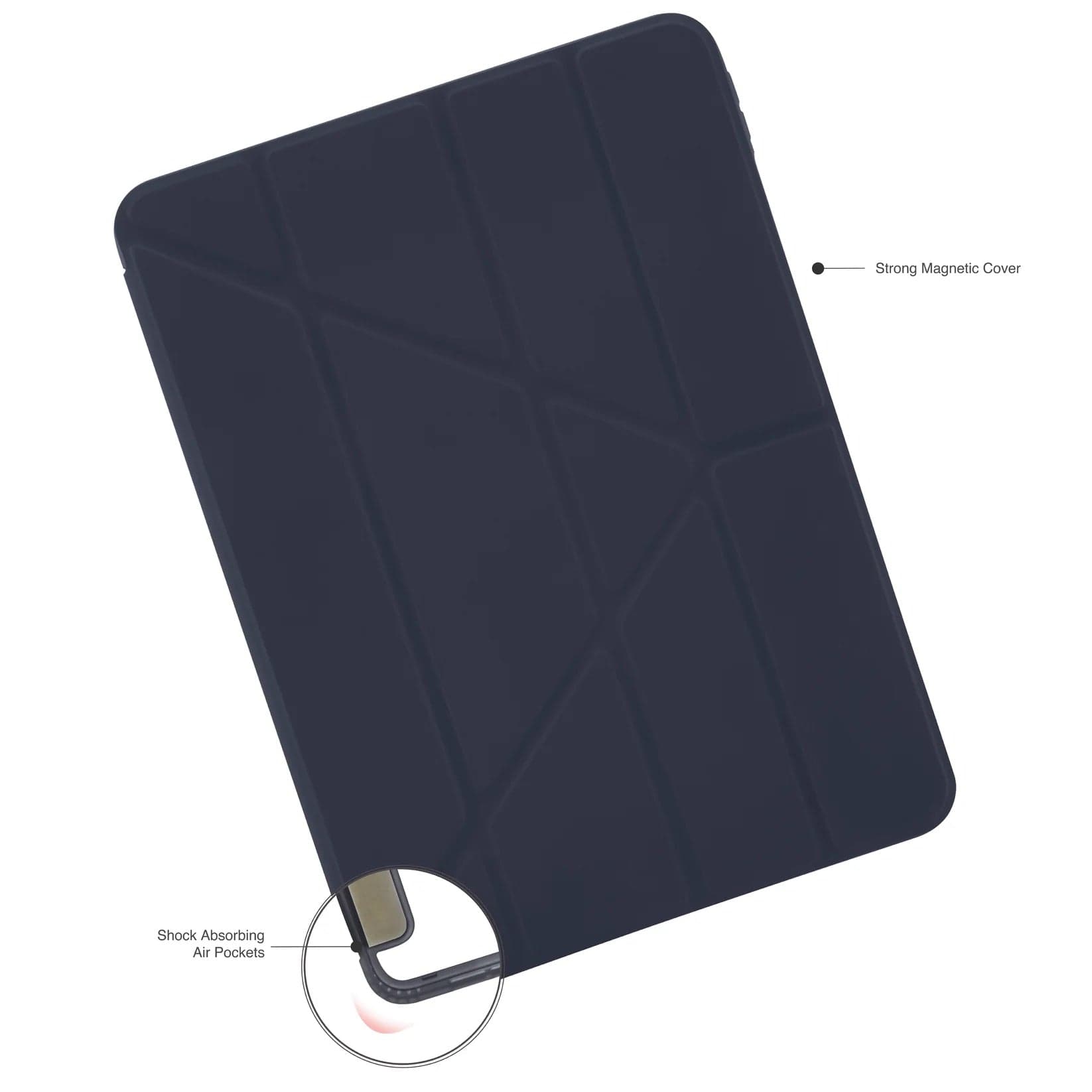 Kryt na iPad Air 13" (24/25/26) Pipetto Origami No1 Original Case - tmavě modrý - náhled 4