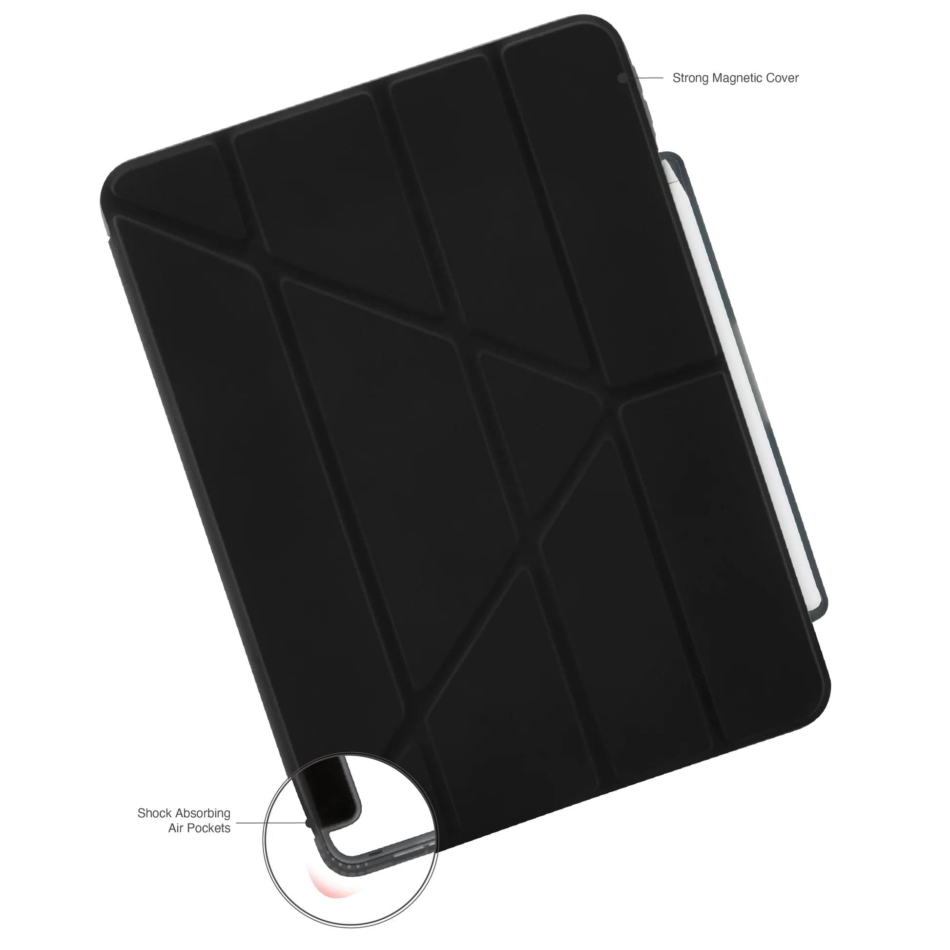 Kryt na iPad Air 13" (24/25/26) Pipetto Origami No3 Pencil Case - černý - náhled 5
