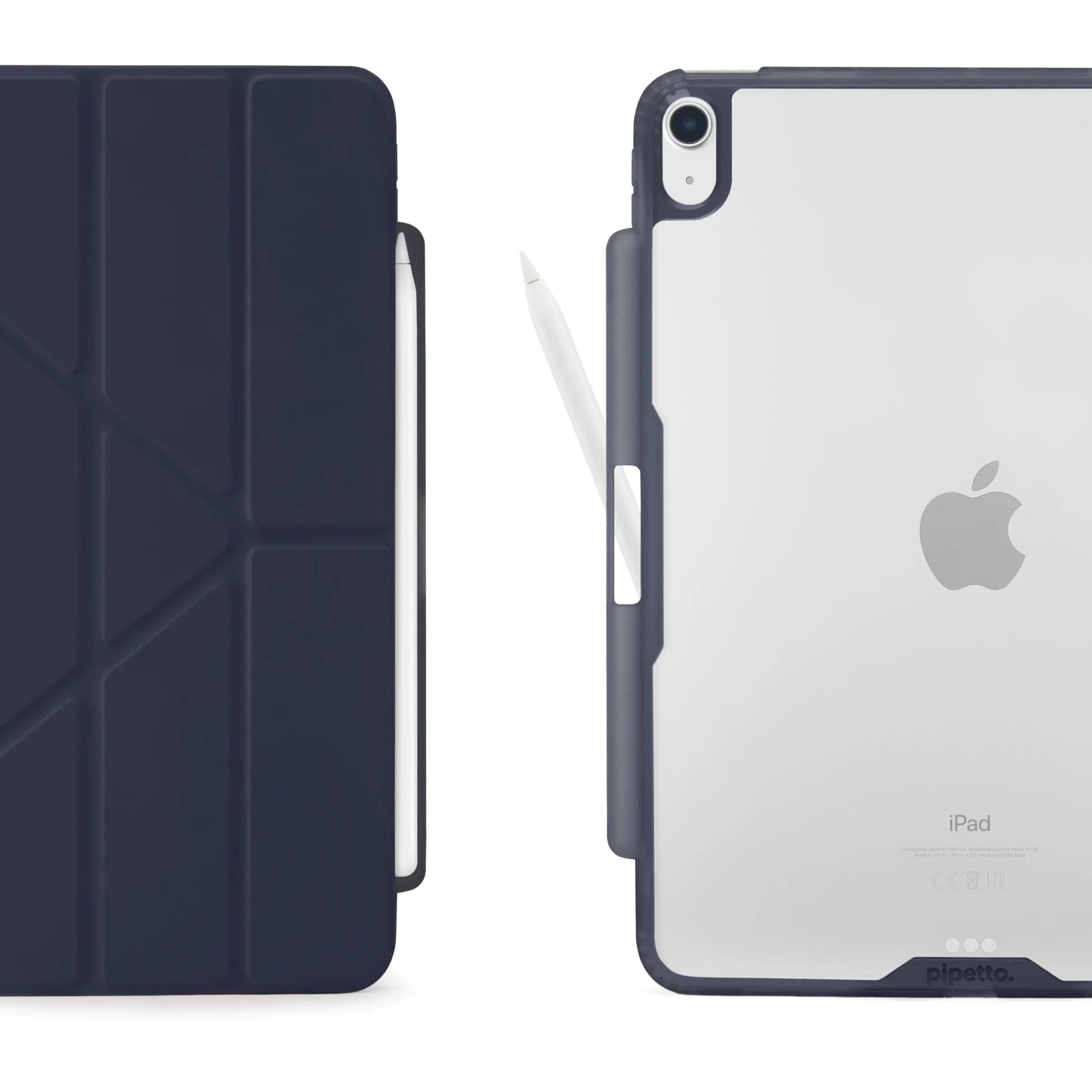 Kryt na iPad Air 13" (24/25/26) Pipetto Origami No3 Pencil Case - tmavě modrý - náhled 3