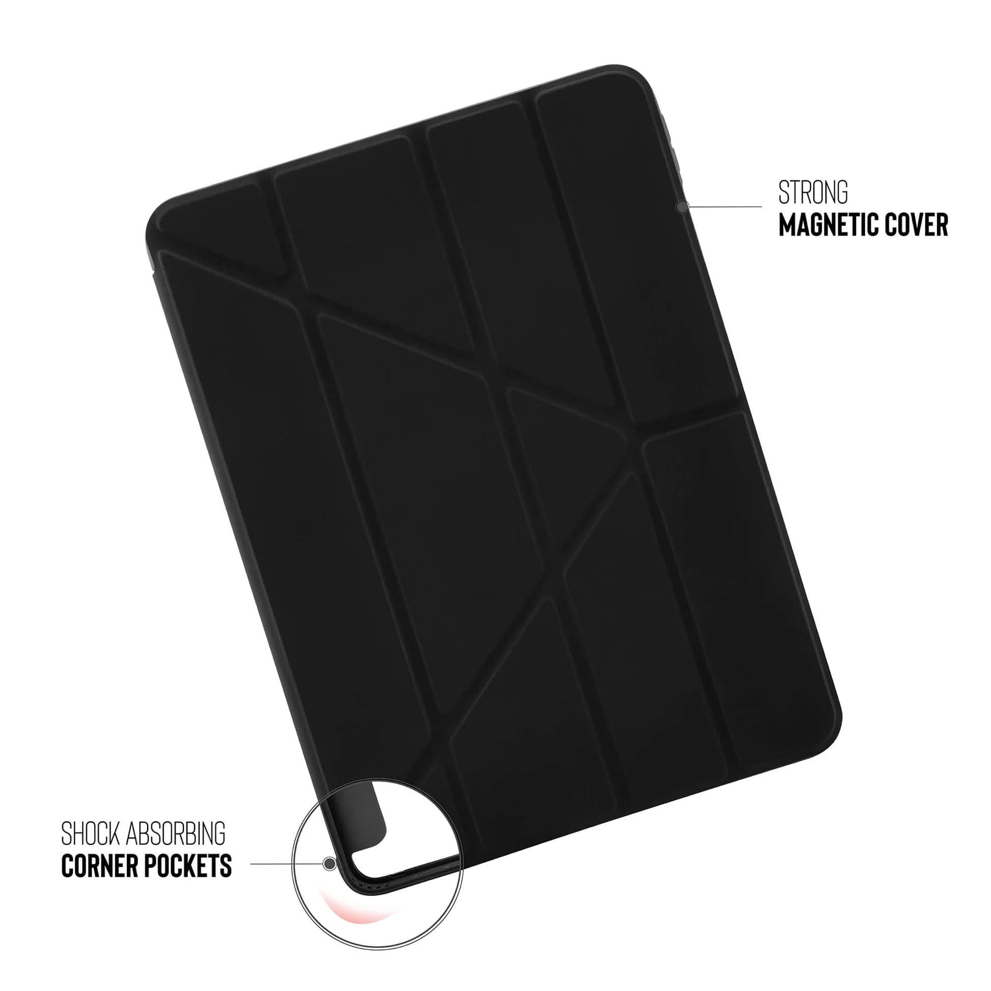 Kryt na iPad iPad Air 10,9" (22/20) a 11" (24/25/26) Pipetto Origami No1 Original Case - černý - náhled 5