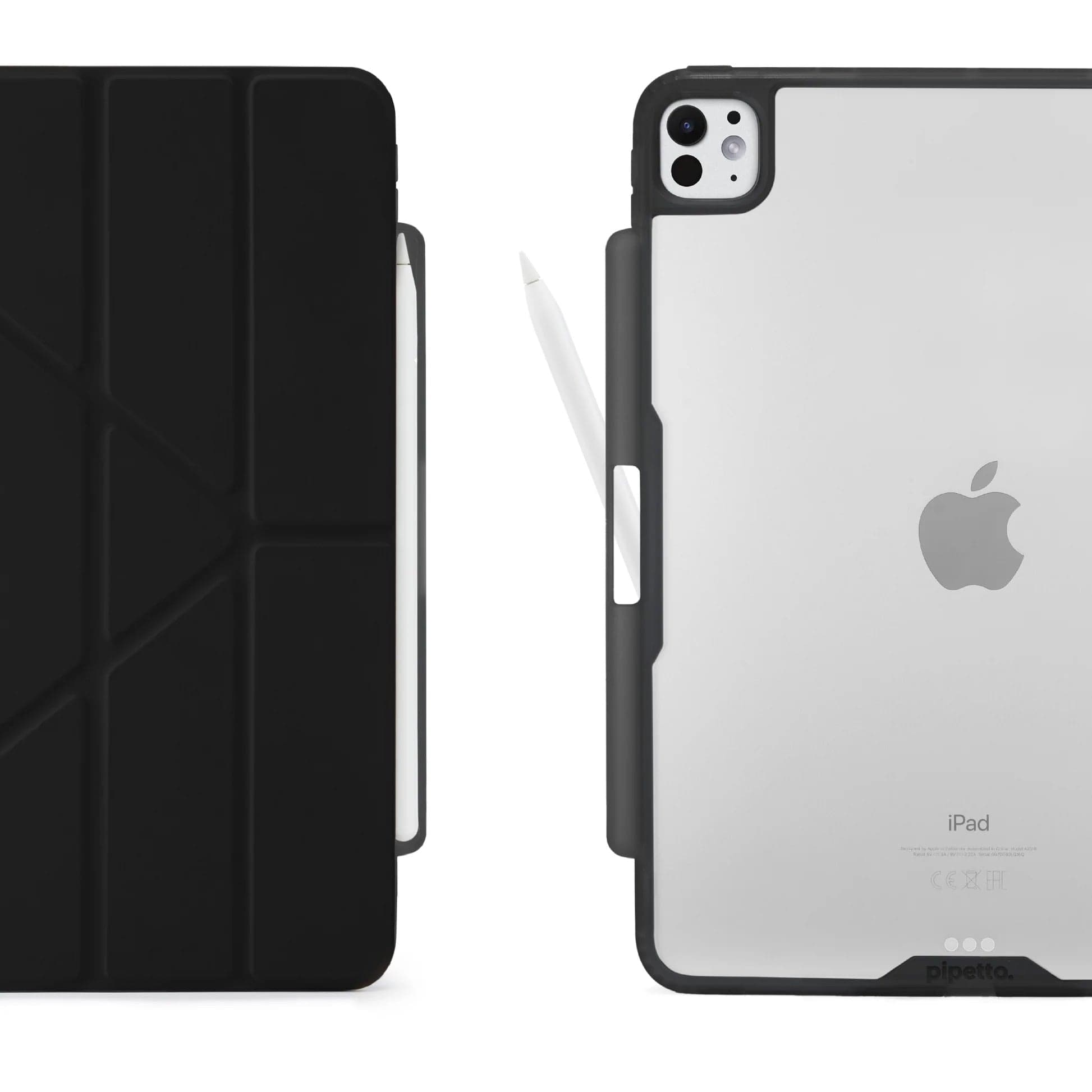 Kryt na iPad Pro 13" (24/25) Pipetto Origami No3 Pencil Case - černý - náhled 3