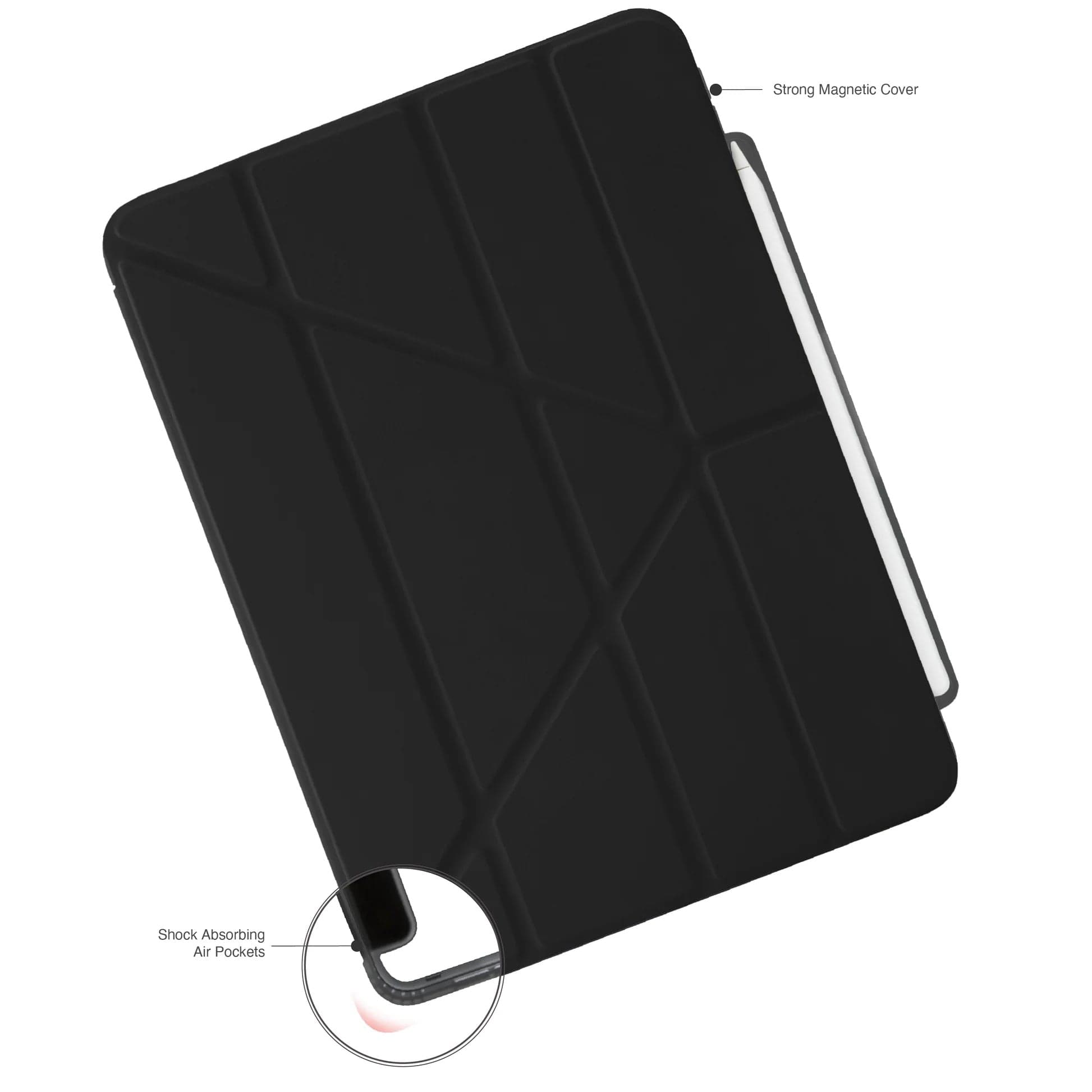 Kryt na iPad Pro 13" (24/25) Pipetto Origami No3 Pencil Case - tmavě modrý - náhled 4