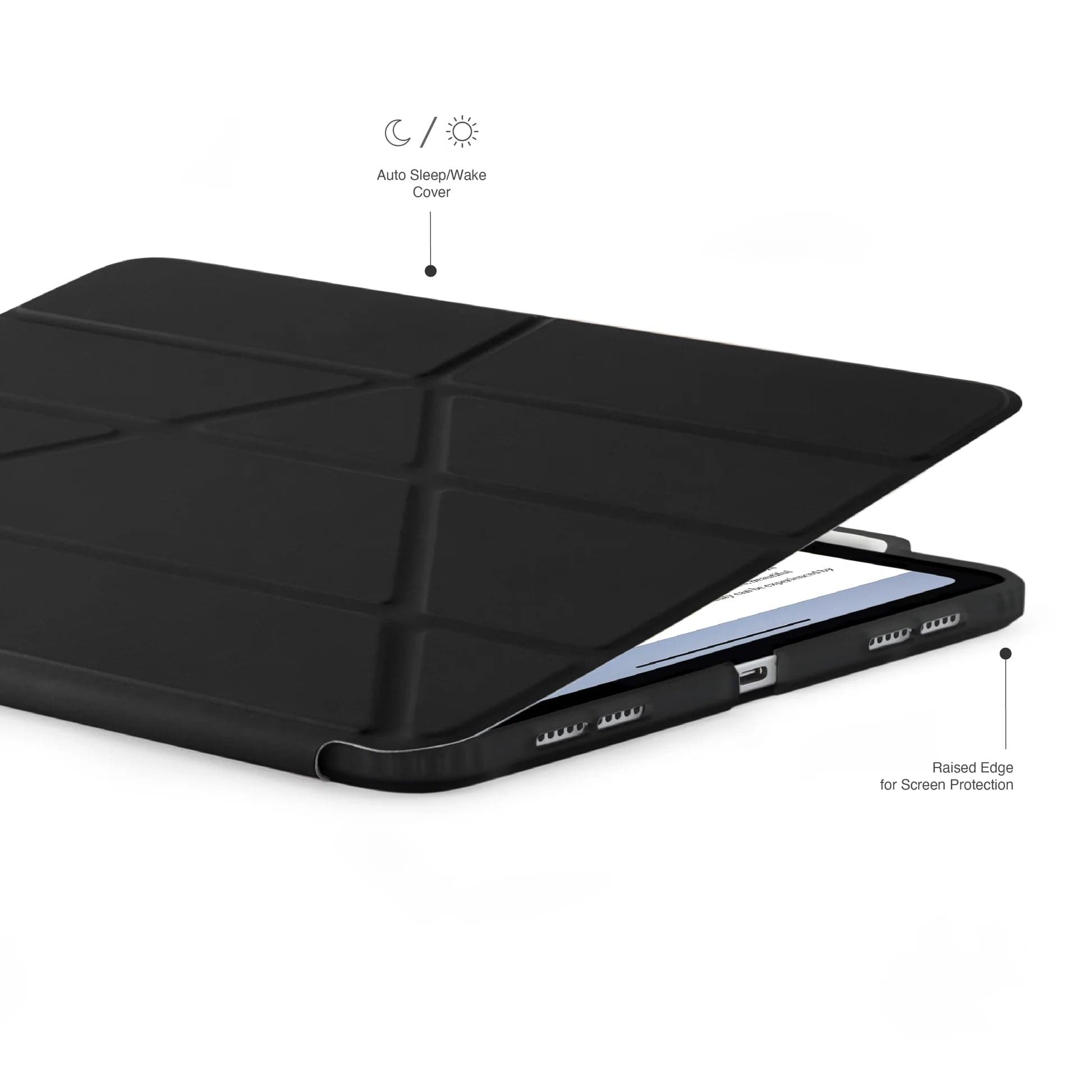 Kryt na iPad Pro 11" (24/25) Pipetto Origami No3 Pencil Case - tmavě modrý - náhled 5