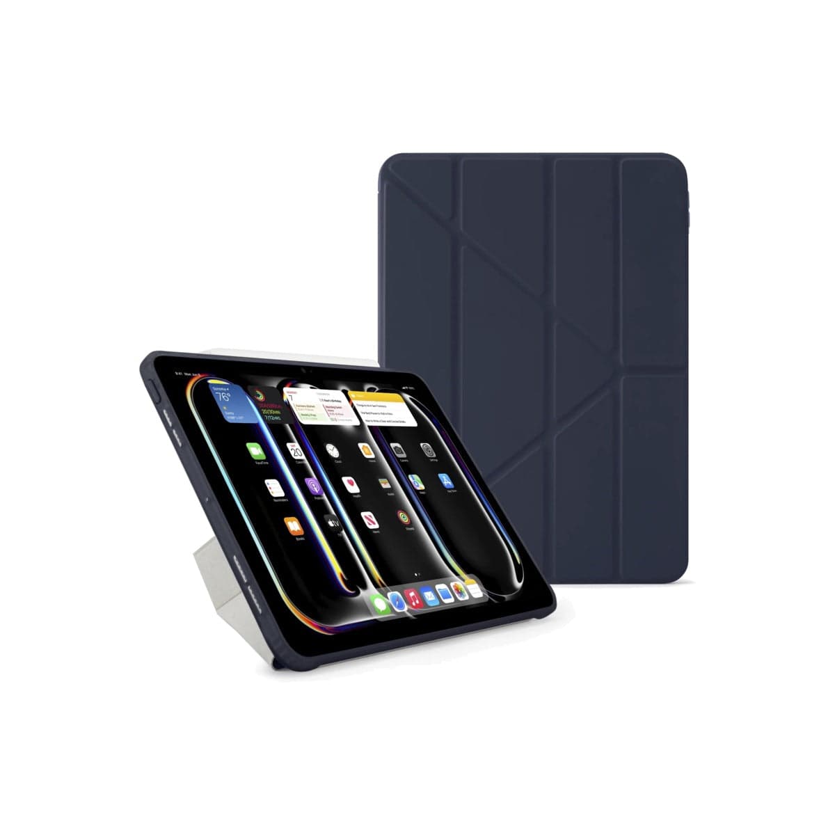 Kryt na iPad Pro 13" (24/25) Pipetto Origami No1 Original Case - tmavě modrý