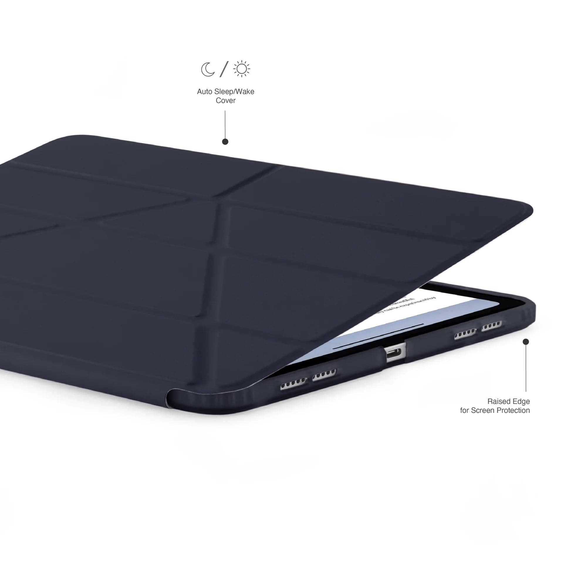 Kryt na iPad Pro 13" (24/25) Pipetto Origami No1 Original Case - tmavě modrý - náhled 4