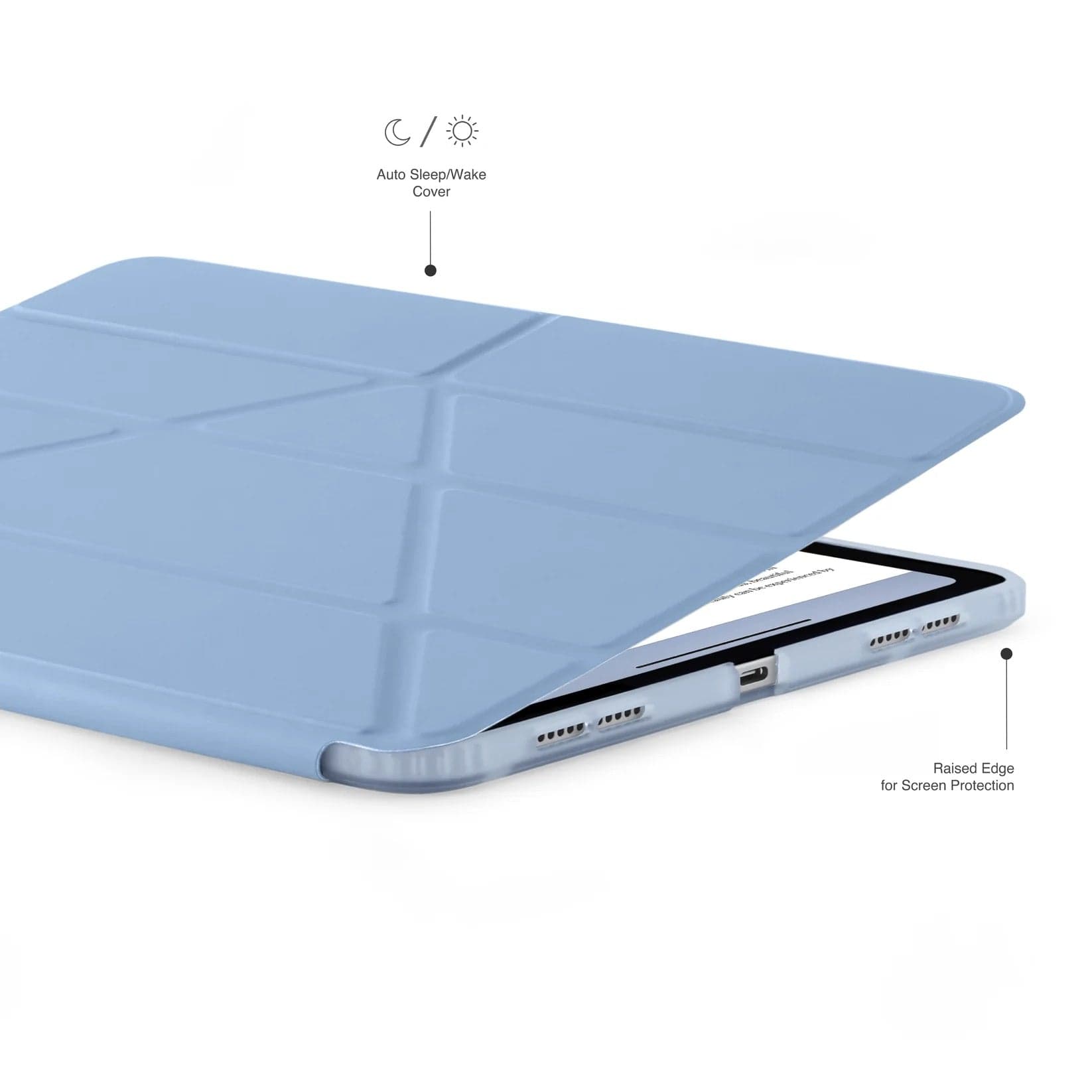 Kryt na iPad Air 13" (24/25/26) Pipetto Origami No1 Original Case - světle modrý - náhled 4