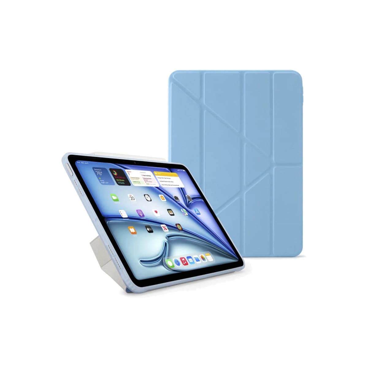 Kryt na iPad Air 13" (24/25/26) Pipetto Origami No1 Original Case - světle modrý