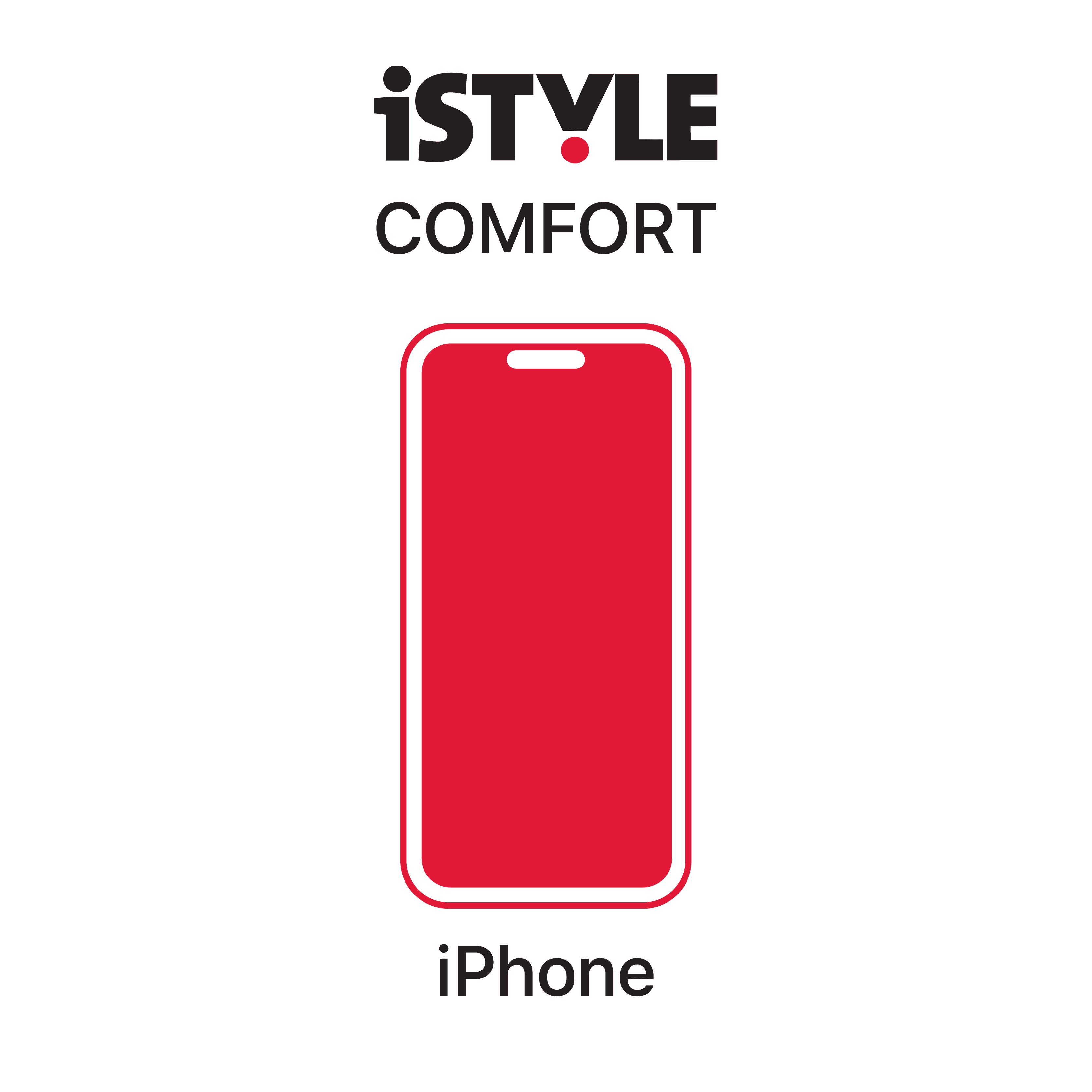 iSTYLE Comfort s 3D+ ochranným sklem na iPhone 6 Plus / 6S Plus / 7 Plus / 8 Plus - bílé