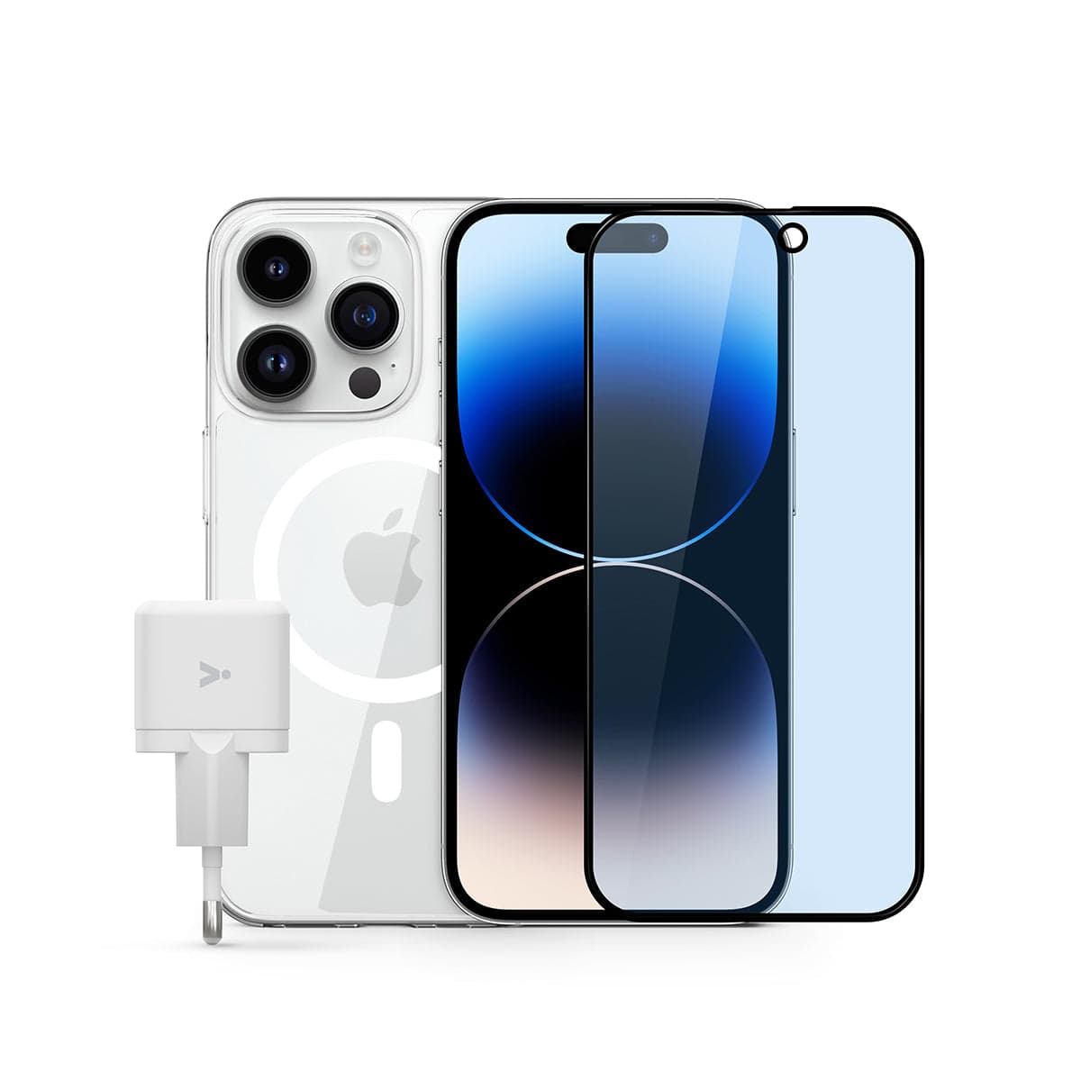 Základní balíček k iPhone 16 Pro iSTYLE COMFORT (sklo na displej, ochranný kryt, 20W adaptér)