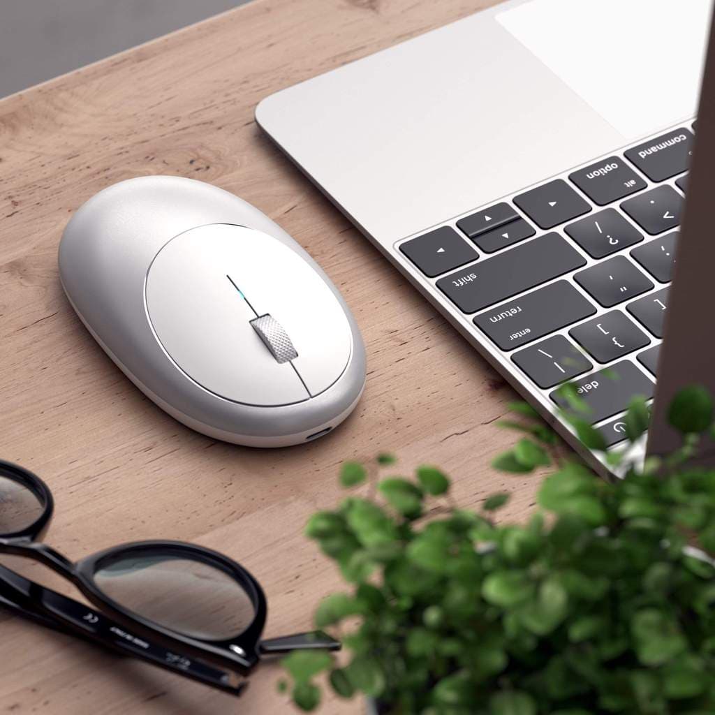 Ergonomická bezdrátová myš Satechi M1 - stříbrná - náhled 5