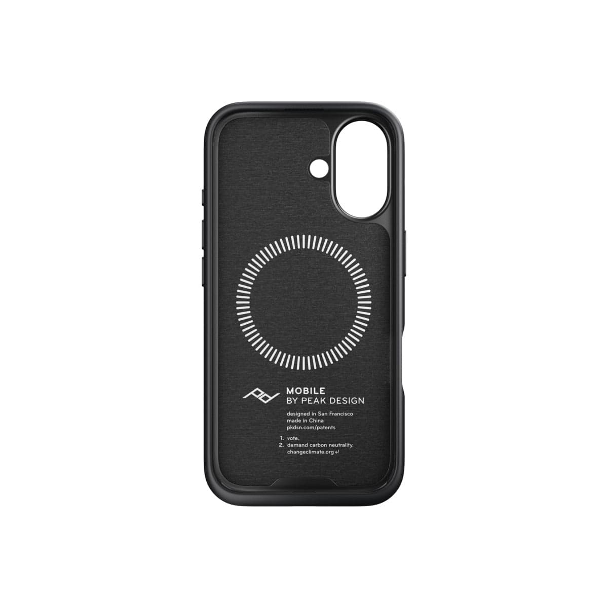 Kryt pro iPhone 16 Peak Design Mobile Everyday Fabric Case - tmavě šedý - náhled 4
