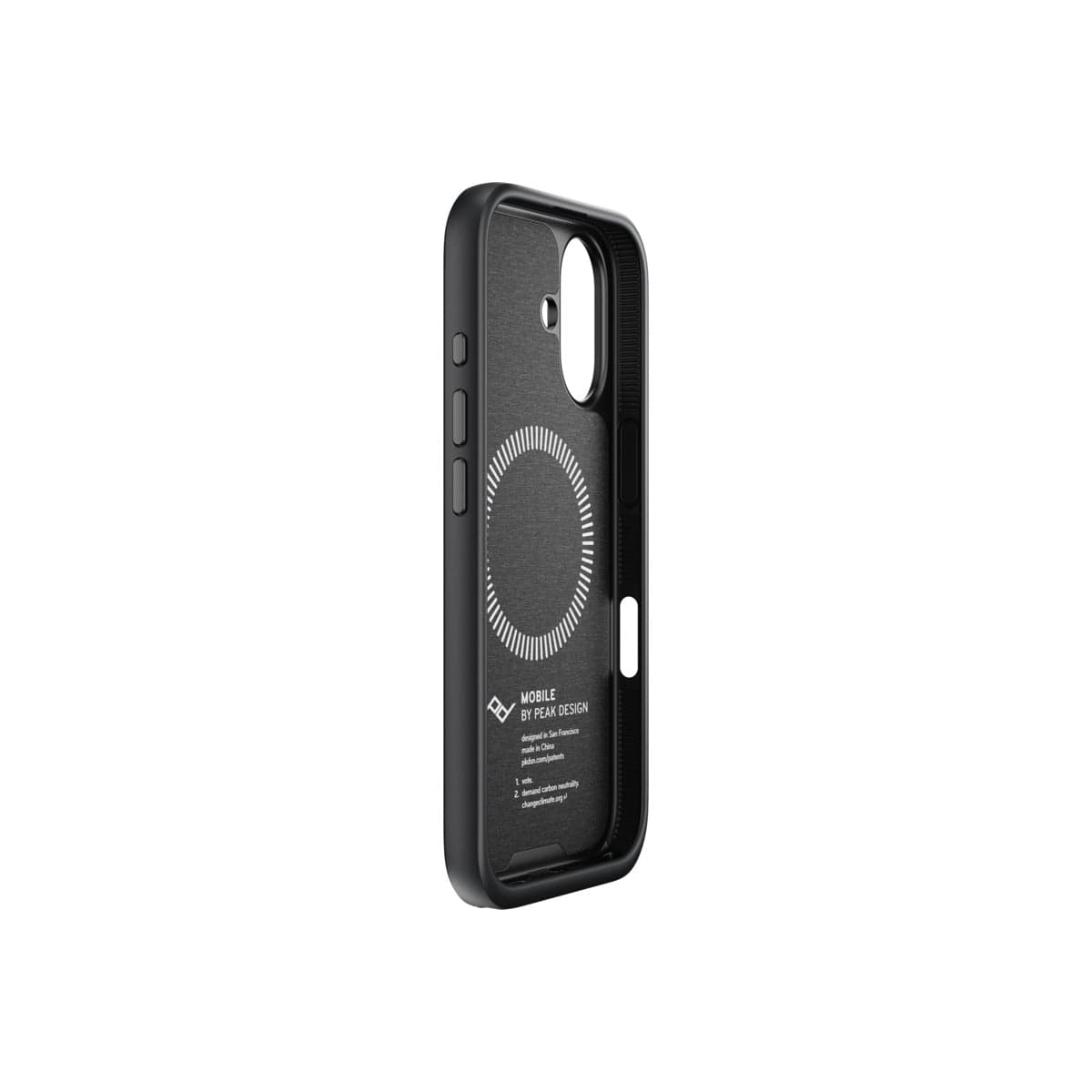 Kryt pro iPhone 16 Peak Design Mobile Everyday Fabric Case - tmavě šedý - náhled 5