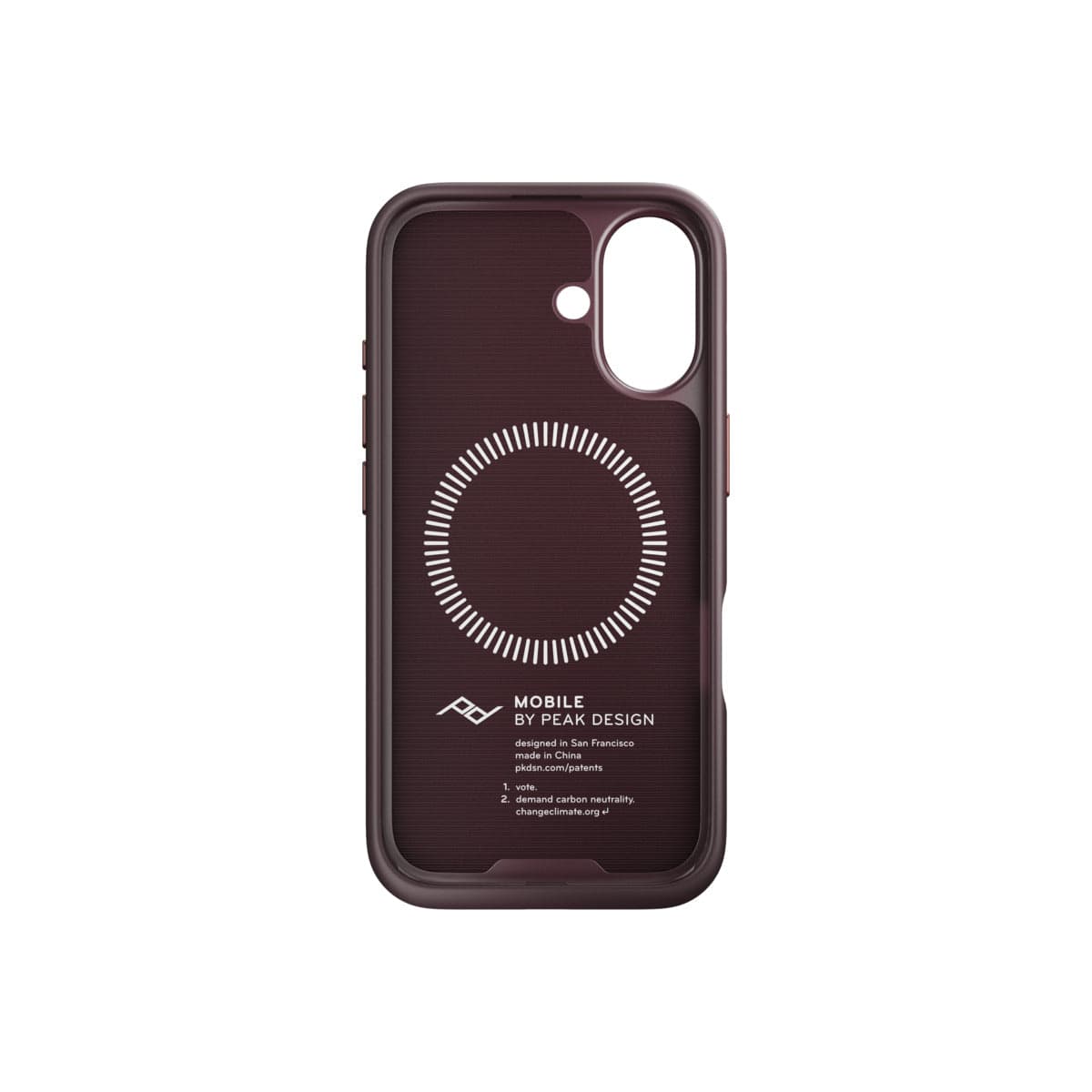 Kryt pro iPhone 16 Peak Design Mobile Everyday Fabric Case - švestkově modrý - náhled 4